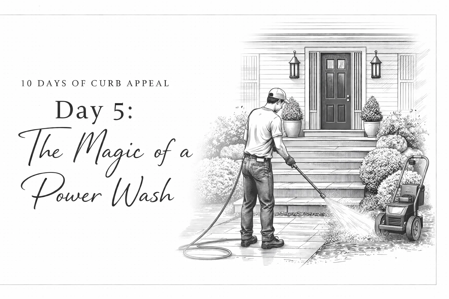 10 Days of Curb Appeal - Day 5: The Magic of a Power Wash