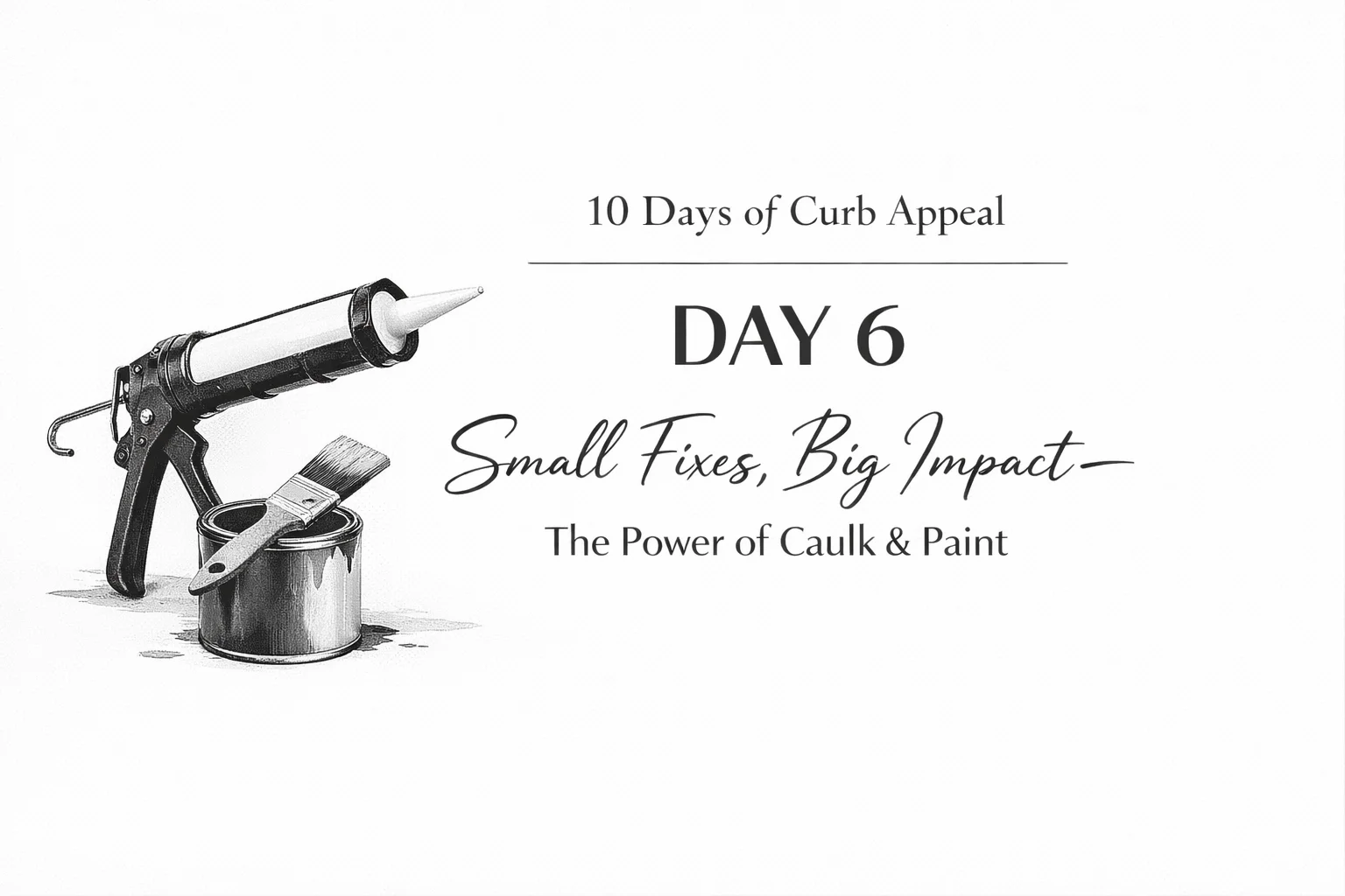 10 Days of Curb Appeal - Day 6: Small Fixes, Big Impact, The Power of Caulk &amp; Paint