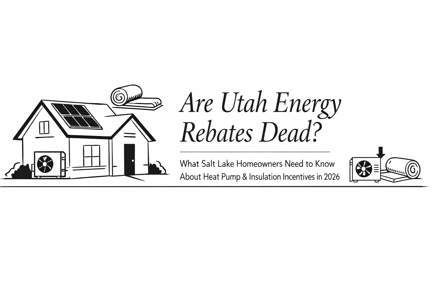 Are Utah Energy Rebates Dead? What Salt Lake Homeowners Need to Know About Heat Pump &amp; Insulation Incentives in 2026