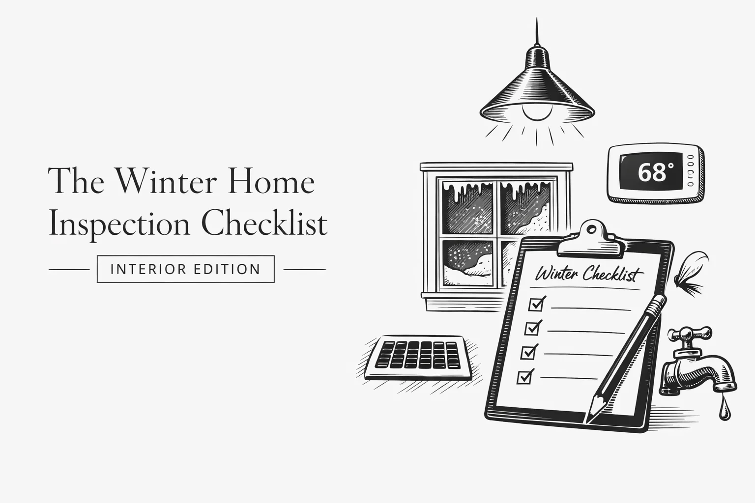 The Winter Home Inspection Checklist (Interior Edition): Catch Small Issues Before They Become Big Utah Spring Repairs