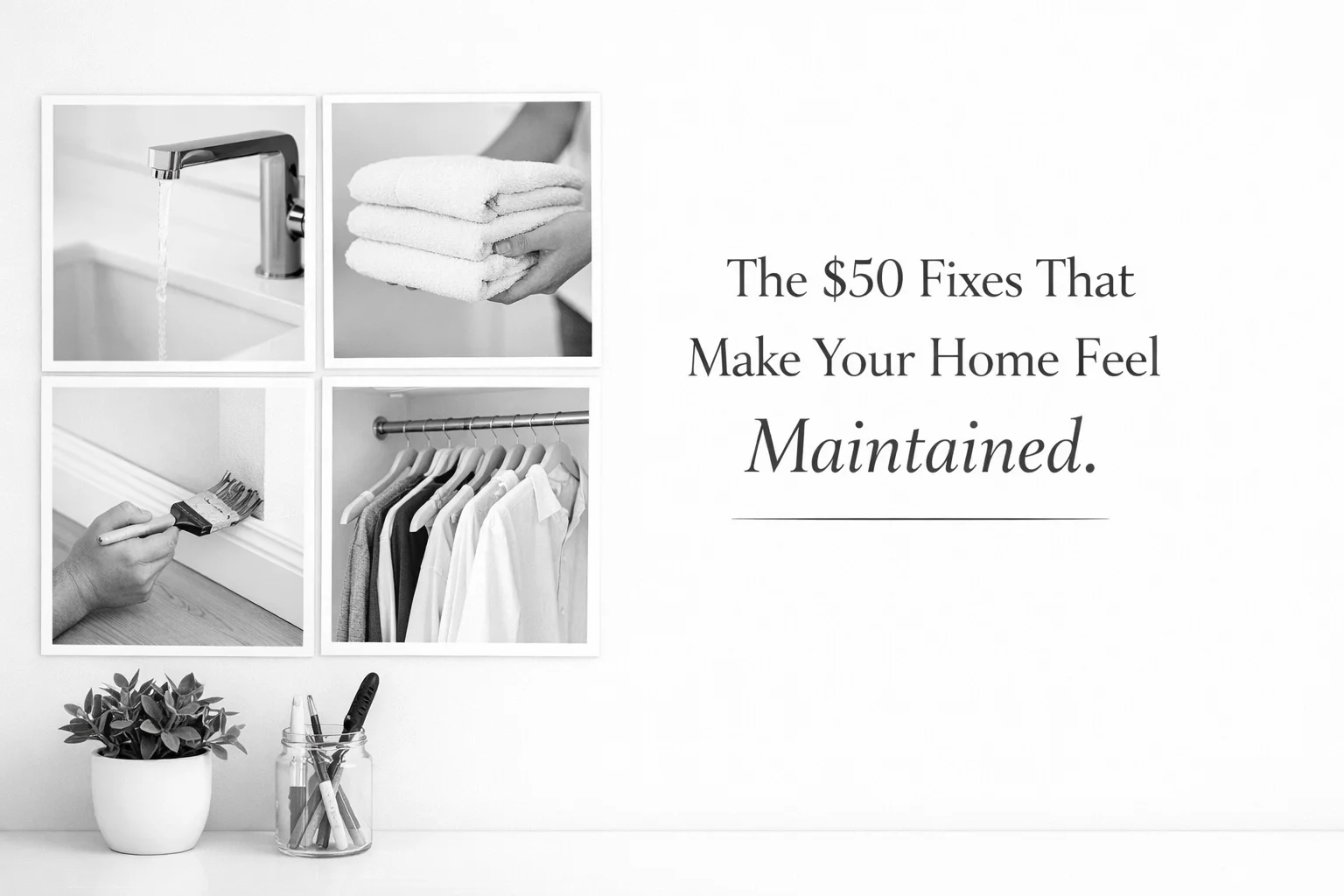 The $50 Fixes That Make Your Home Feel Maintained: Big Impact on a Small Budget