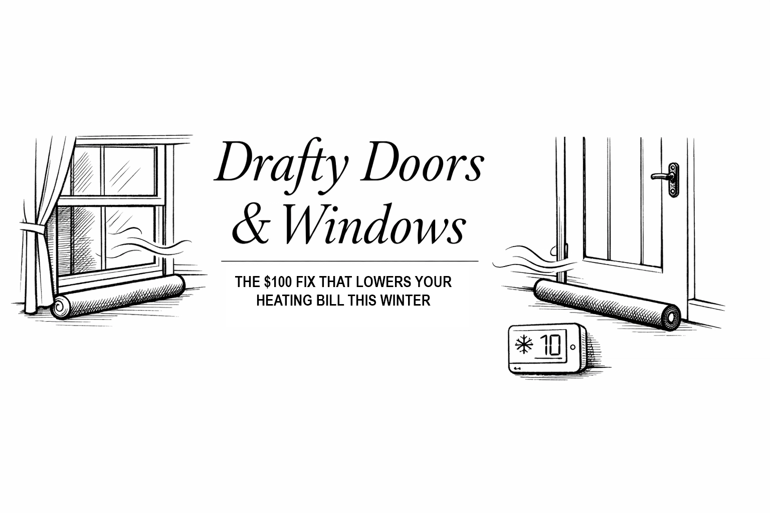 Drafty Doors &amp; Windows: The $100 Fix That Can Lower Your Heating Bill This Winter