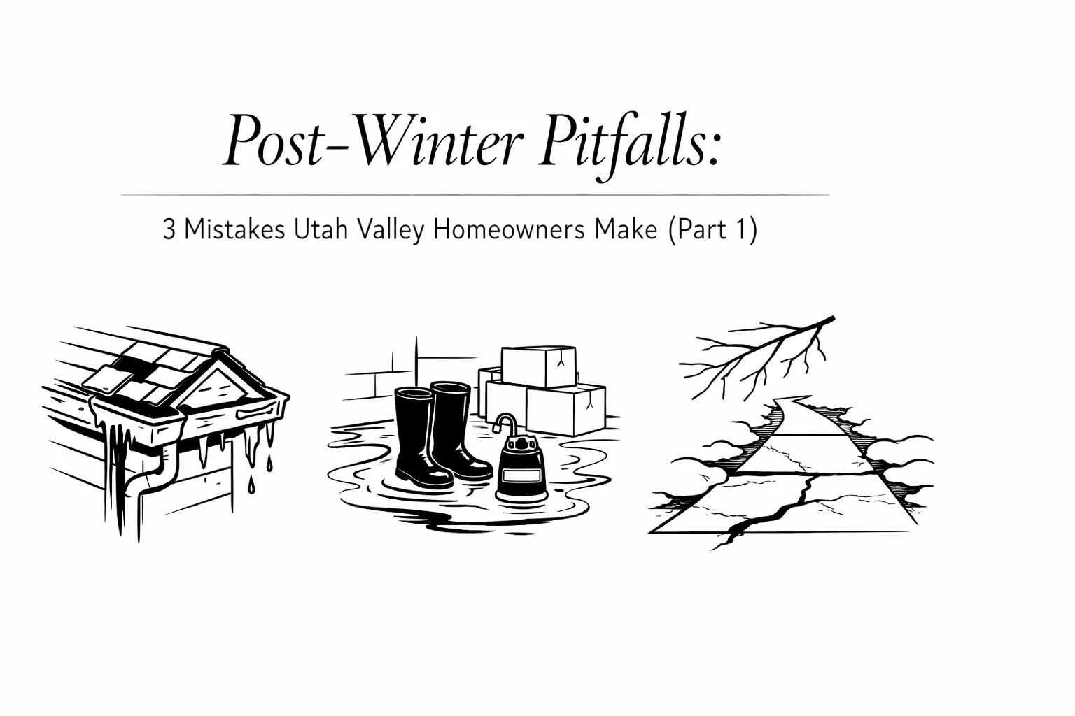 Post-Winter Pitfalls: 3 Mistakes Salt Lake Valley Homeowners Make (Part 1)