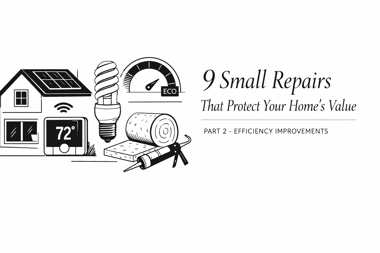9 Small Repairs That Protect Your Home’s Value: Part 2 - Efficiency Improvements