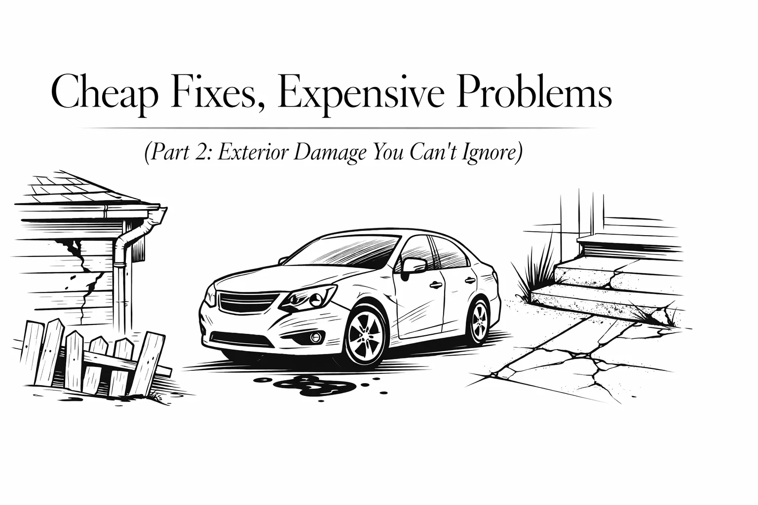 Cheap Fixes, Expensive Problems (Part 2: Exterior Damage You Can’t Ignore)