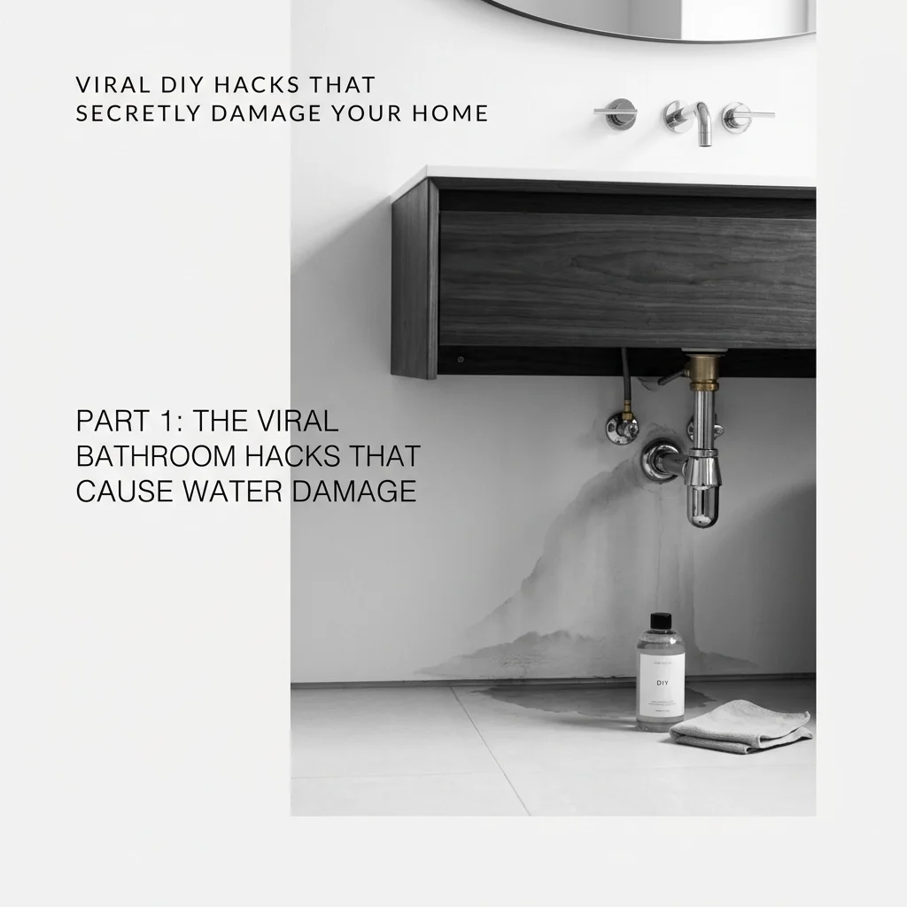 Viral DIY Hacks That Secretly Damage Your Home: Part 1 - The Viral Bathroom Hacks That Cause Water Damage