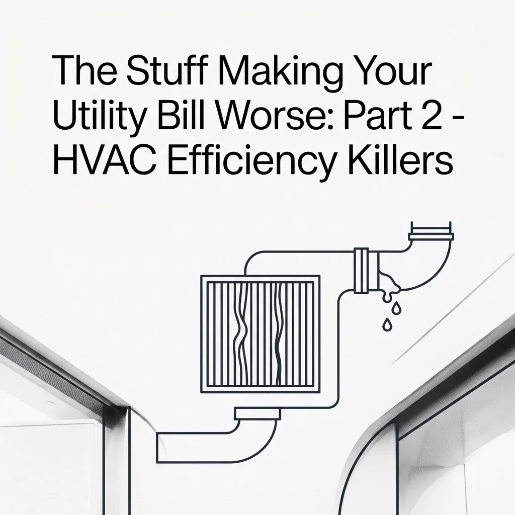 The Stuff Making Your Utility Bill Worse: Part 2 - HVAC Efficiency Killers