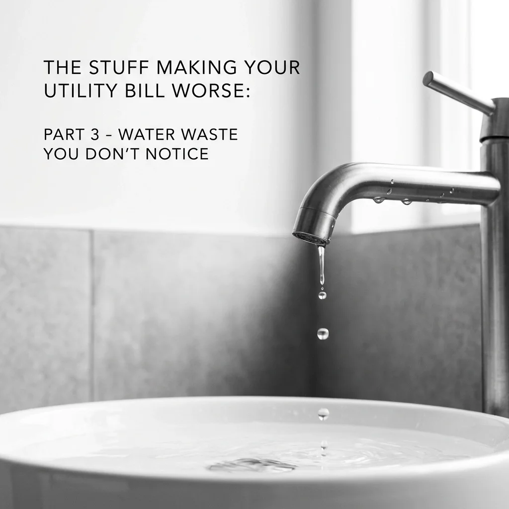 The Stuff Making Your Utility Bill Worse: Part 3 - Water Waste You Don’t Notice