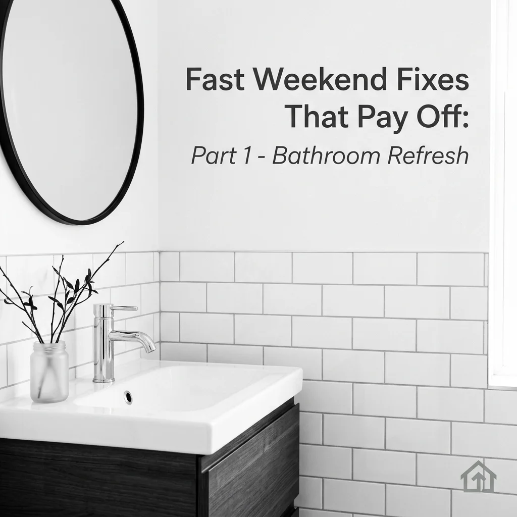 Fast Weekend Fixes That Pay Off: Part 1 - Bathroom Refresh