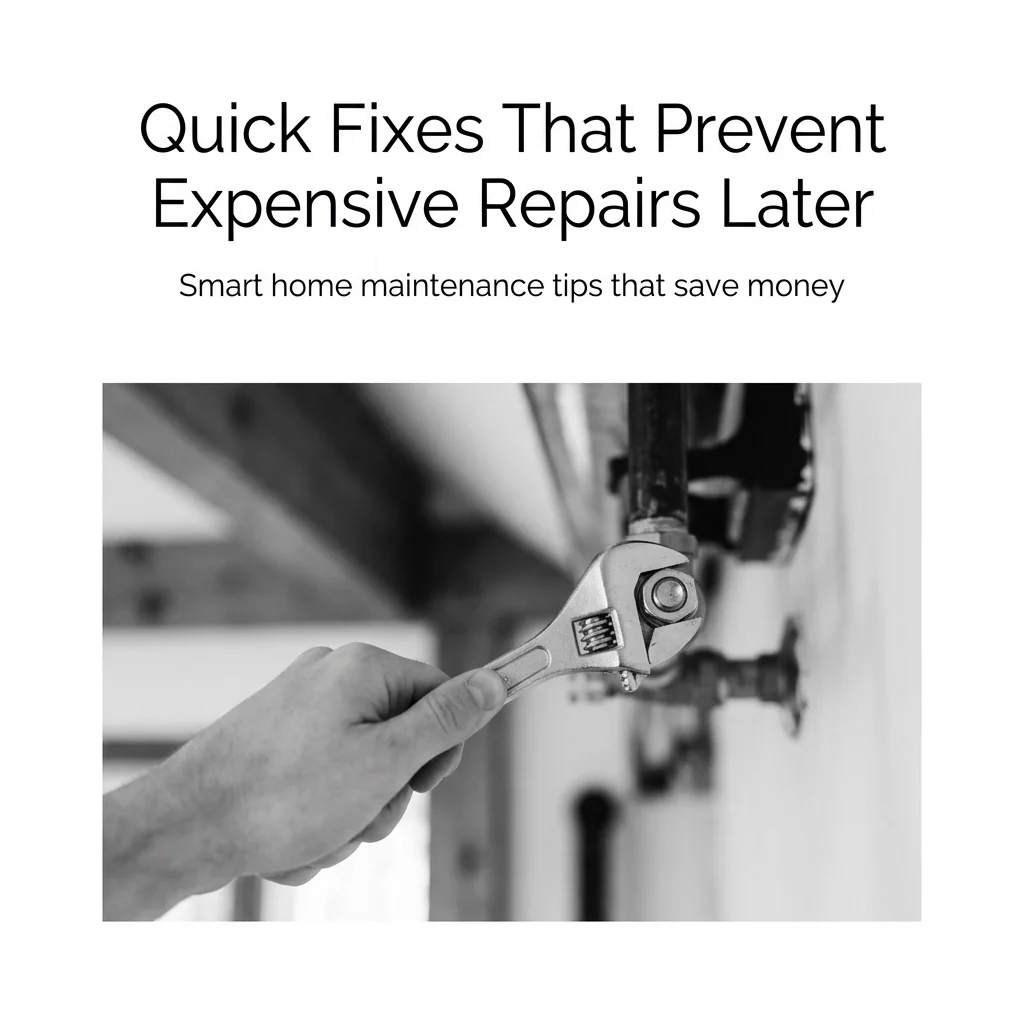 Quick Fixes That Prevent Expensive Repairs Later