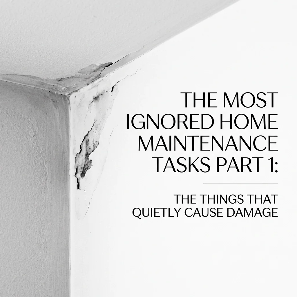The Most Ignored Home Maintenance Tasks Part 1: The Things That Quietly Cause Damage