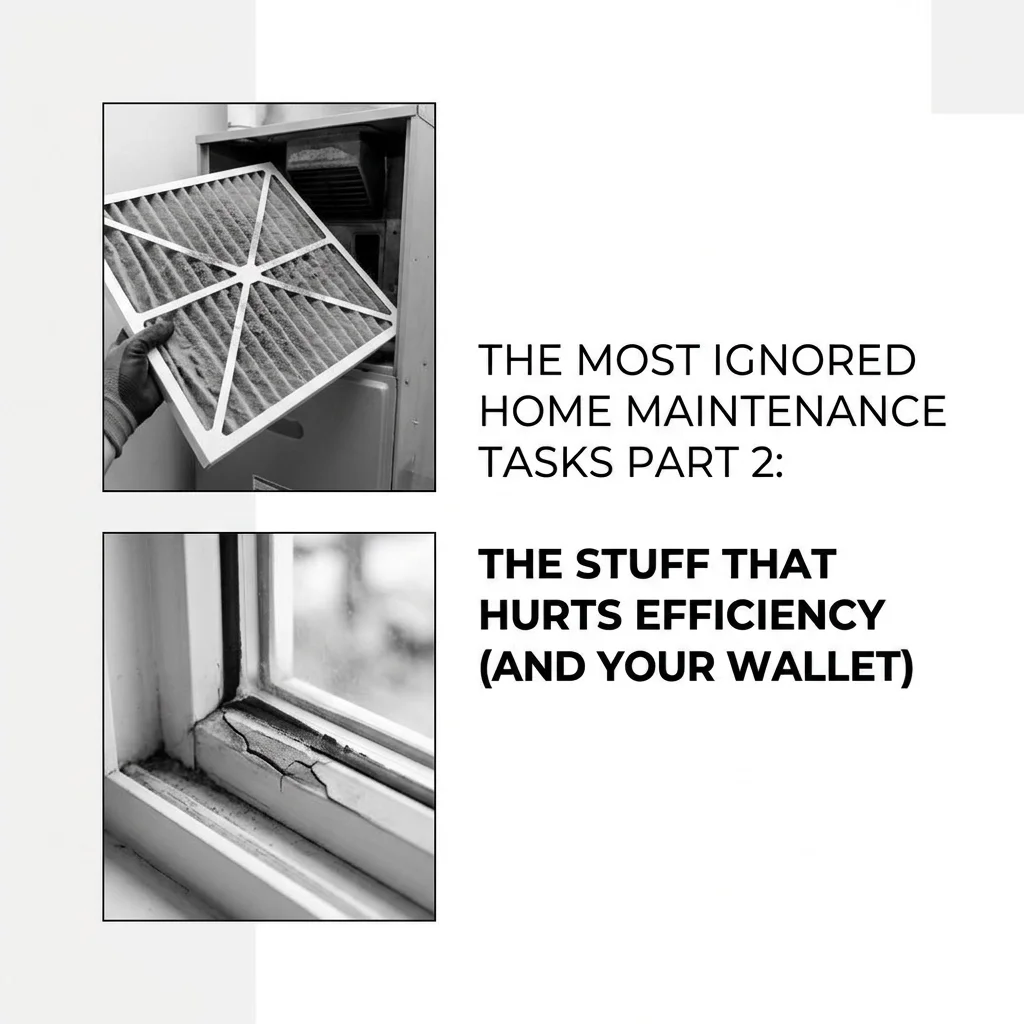 The Most Ignored Home Maintenance Tasks Part 2: The Stuff That Hurts Efficiency (and Your Wallet)