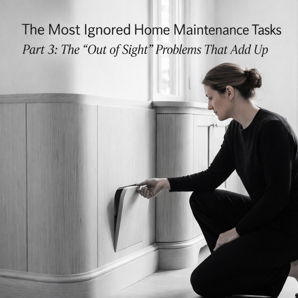 The Most Ignored Home Maintenance Tasks Part 3: The “Out of Sight” Problems That Add Up