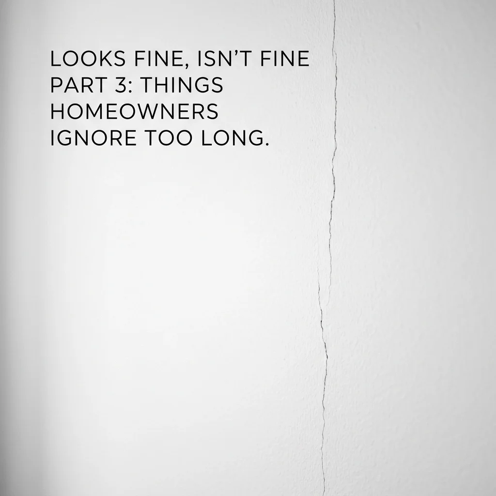 Looks Fine, Isn't Fine Part 3: Things Homeowners Ignore Too Long