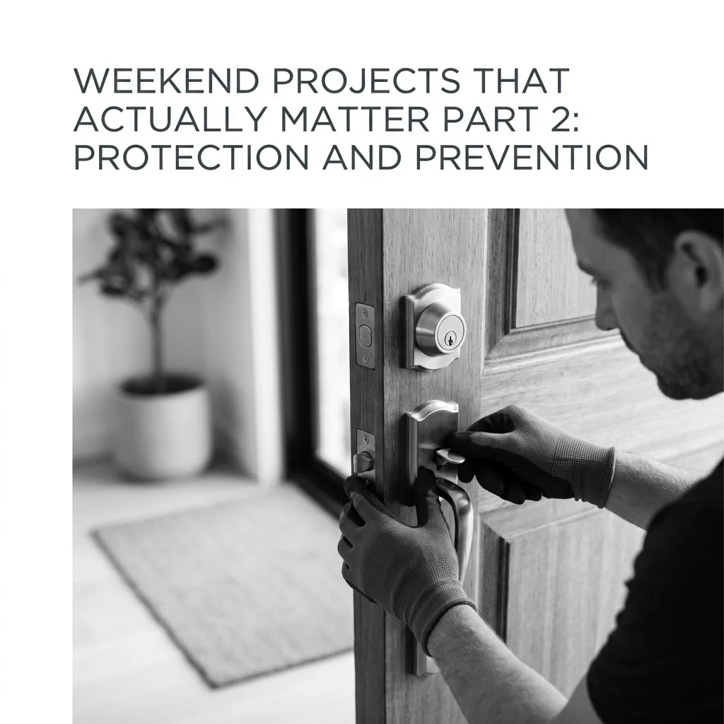 Weekend Projects That Actually Matter Part 2: Protection and Prevention