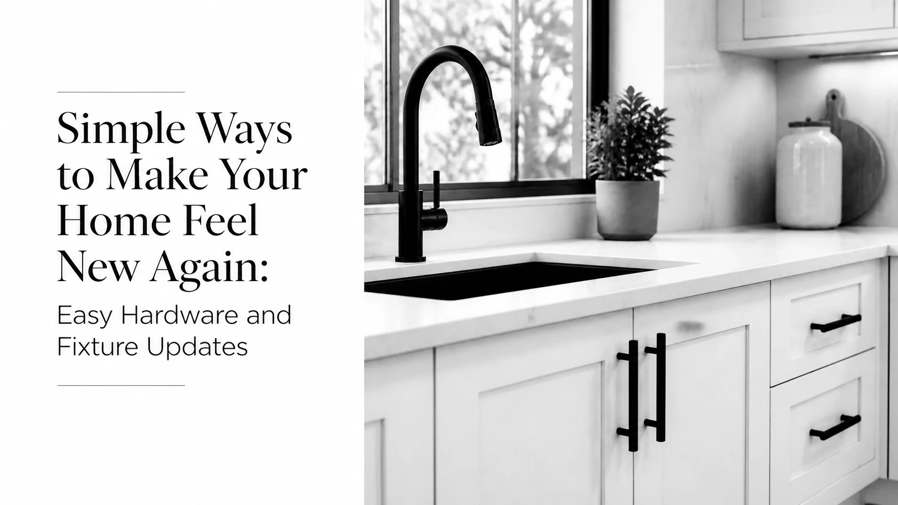 Simple Ways to Make Your Home Feel New Again: Easy Hardware and Fixture Updates