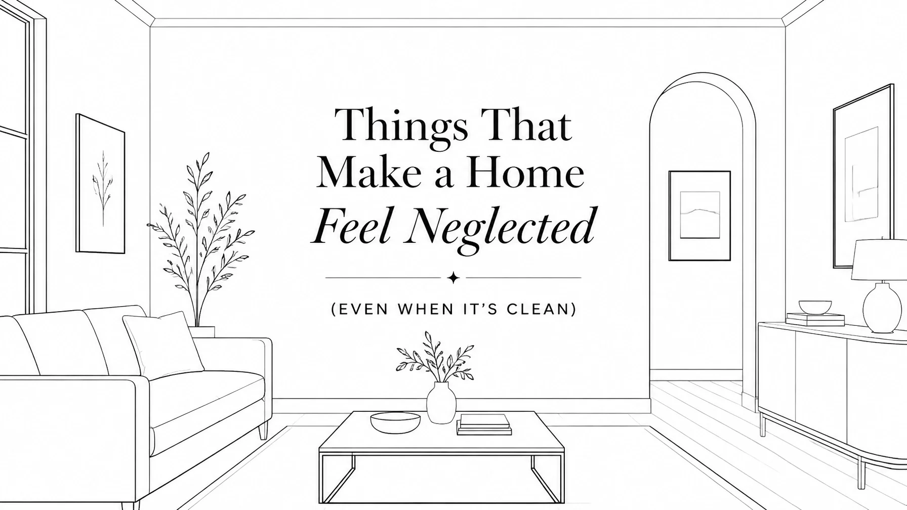 Things That Make a Home Feel Neglected (Even When It's Clean)