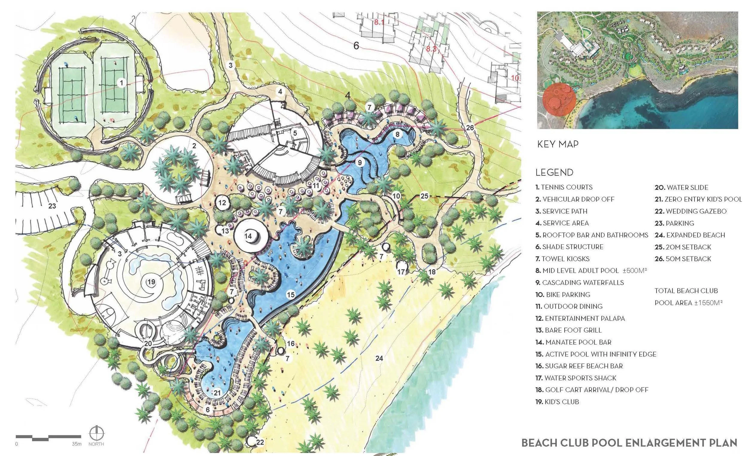 Masterplan of the resort