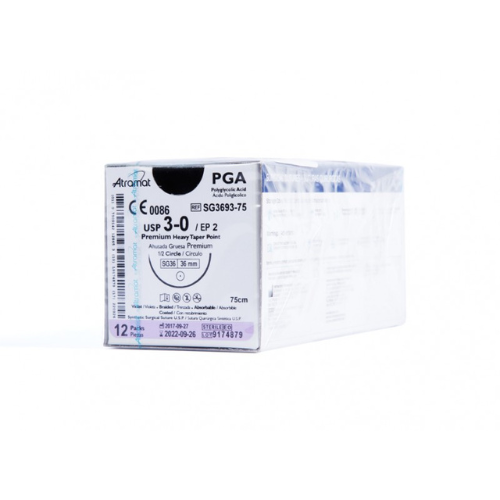 ACID POLIGLICOLICO 3/0 1/2 36 75C SG3693