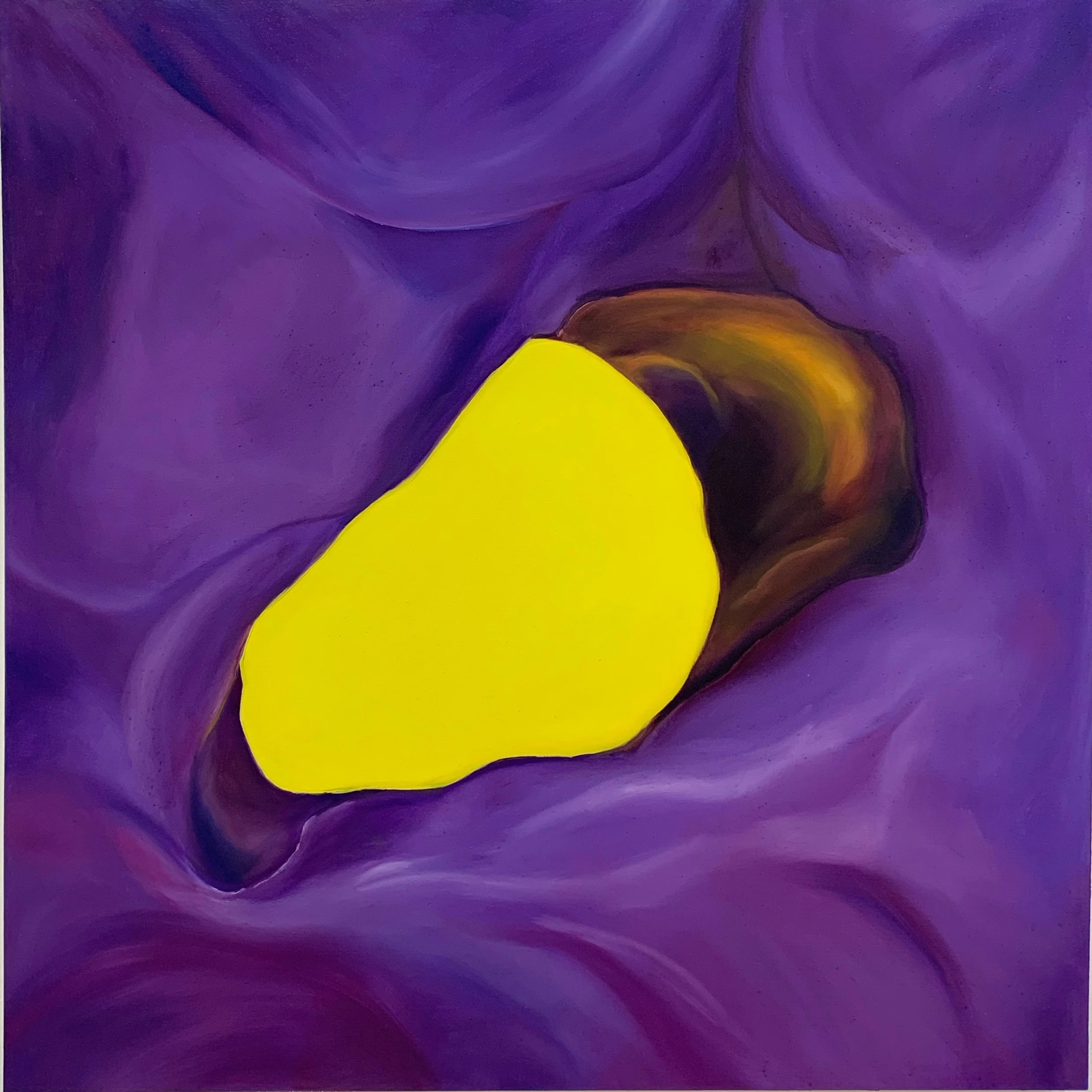 Good Side no. 2 - Cavity; 2024; oil on panel 
24" x 24"