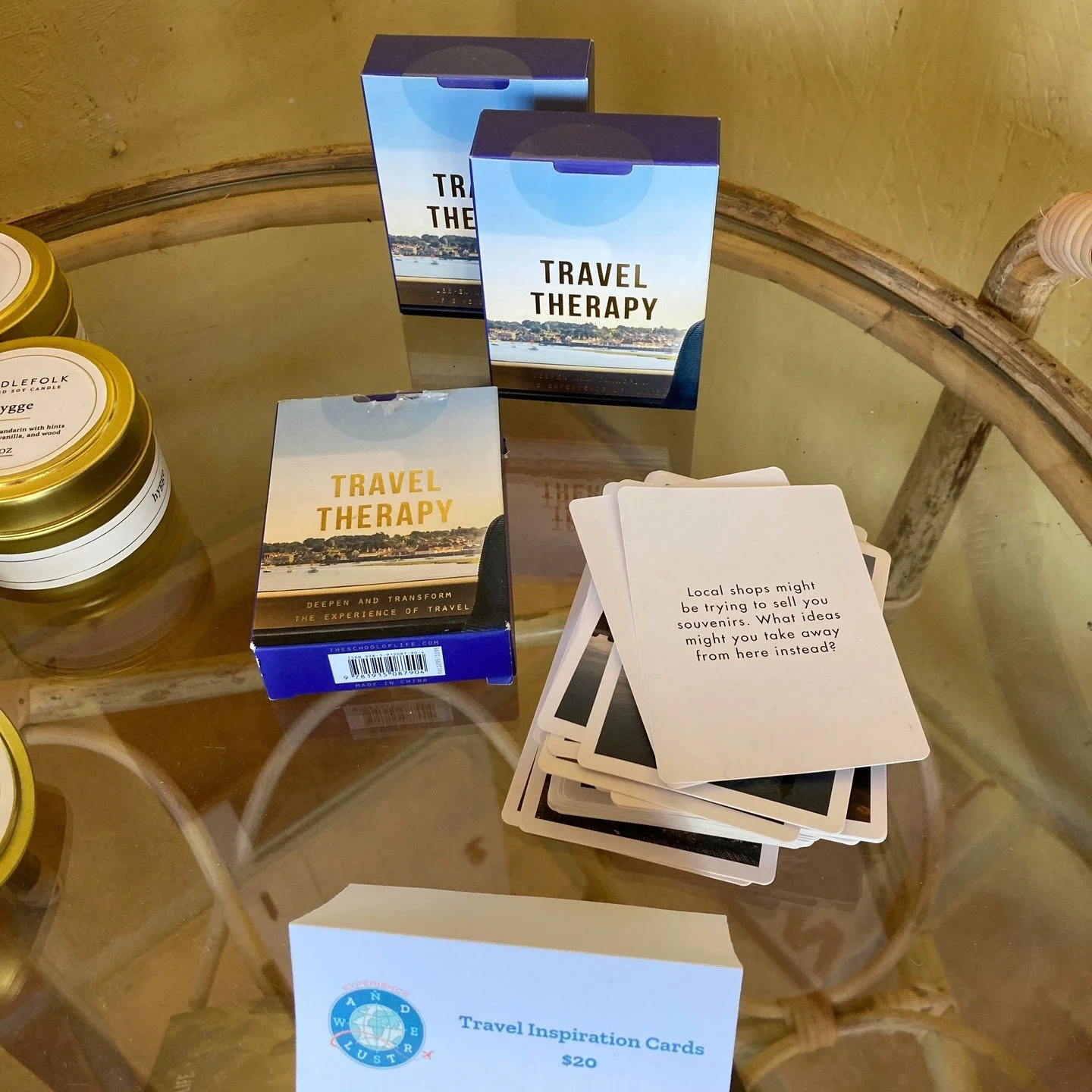 It's the last day of school here in Petaluma and the first day of summer vacation for many! As we prepare to head out on our adventures, why not try to get a little more out of the journeys with this thought-provoking deck of travel cards? 

Each car