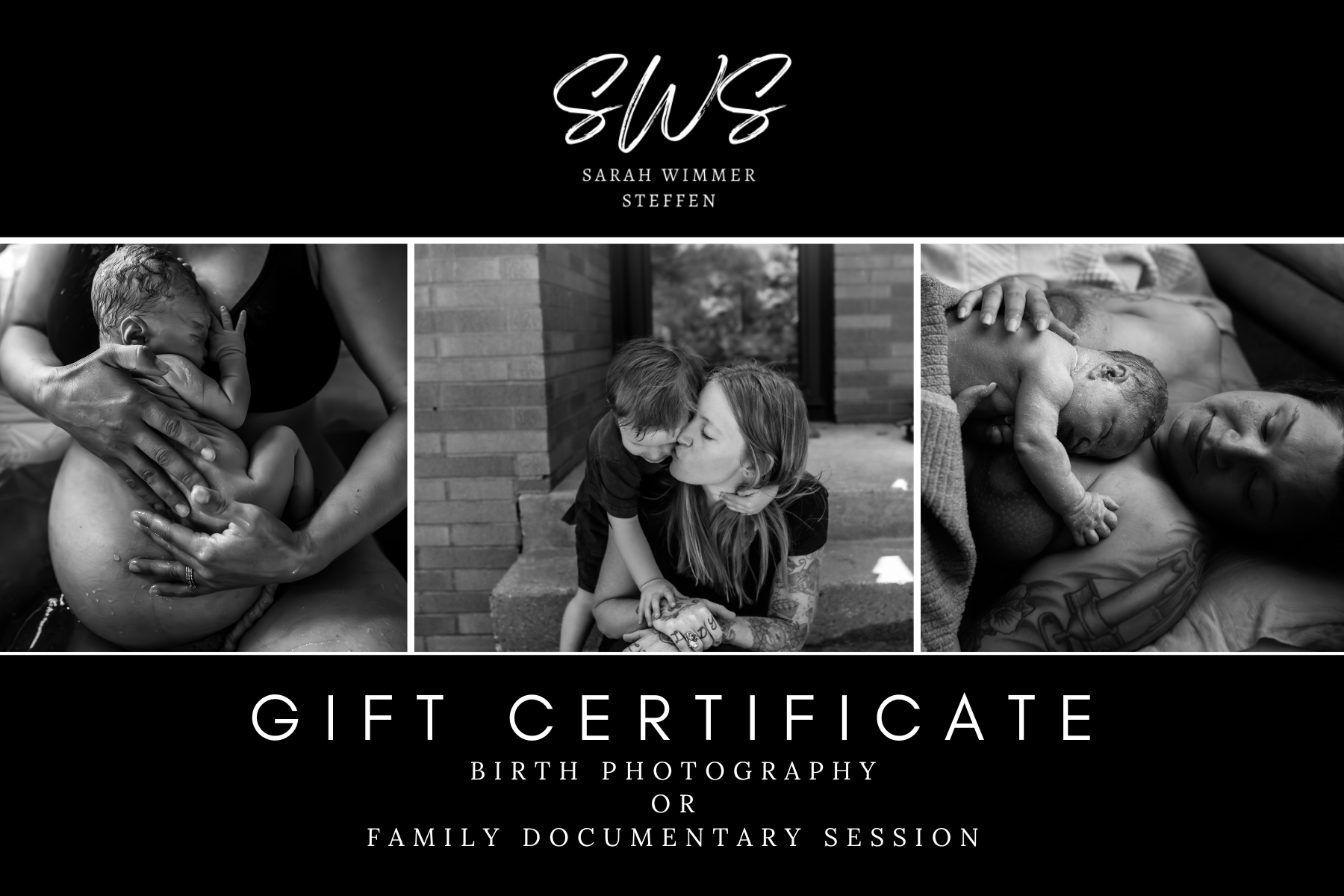 Gift Certificate for Sarah Wimmer Steffen Photography