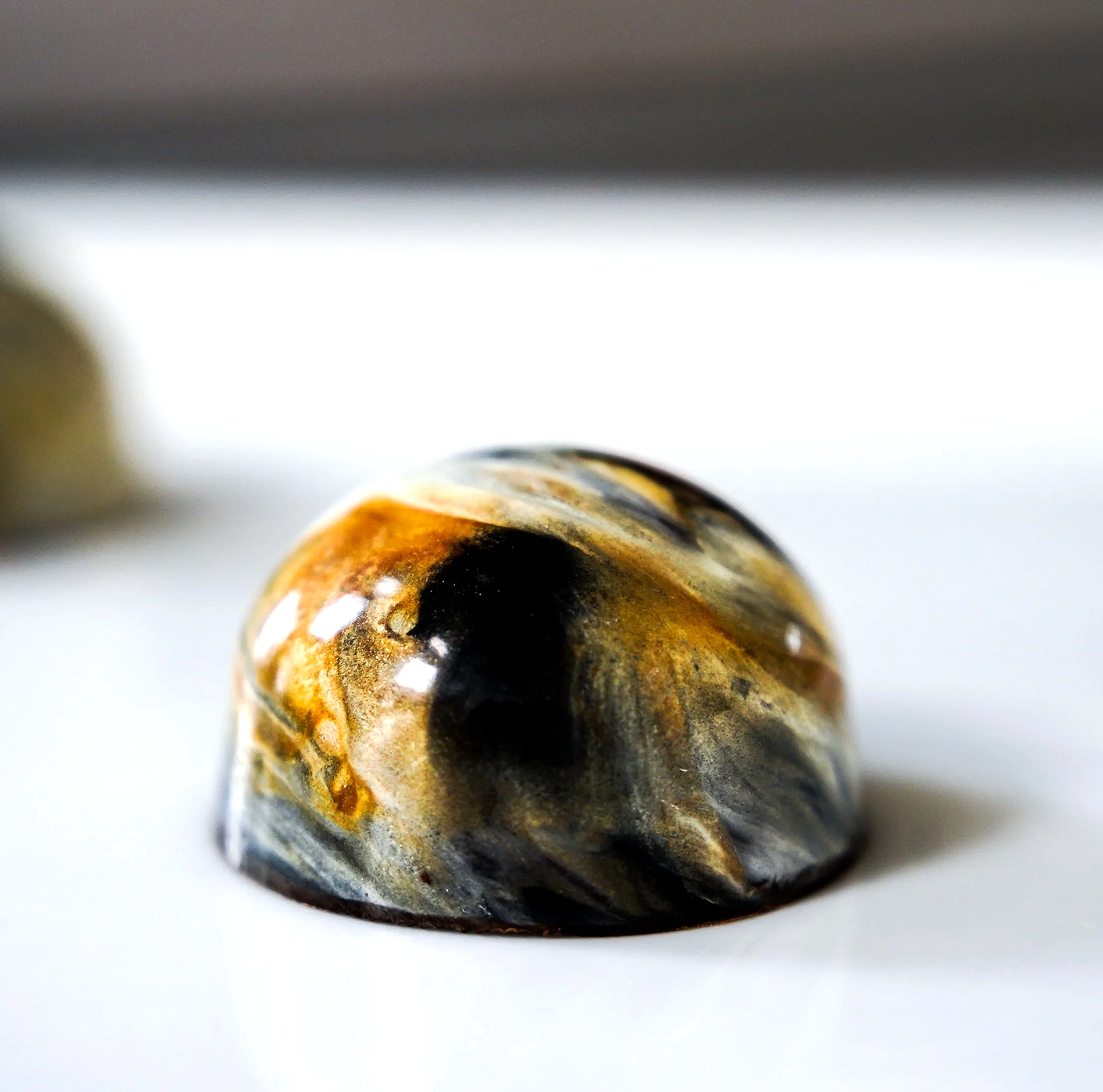 Pineapple Black Sesame Bonbon