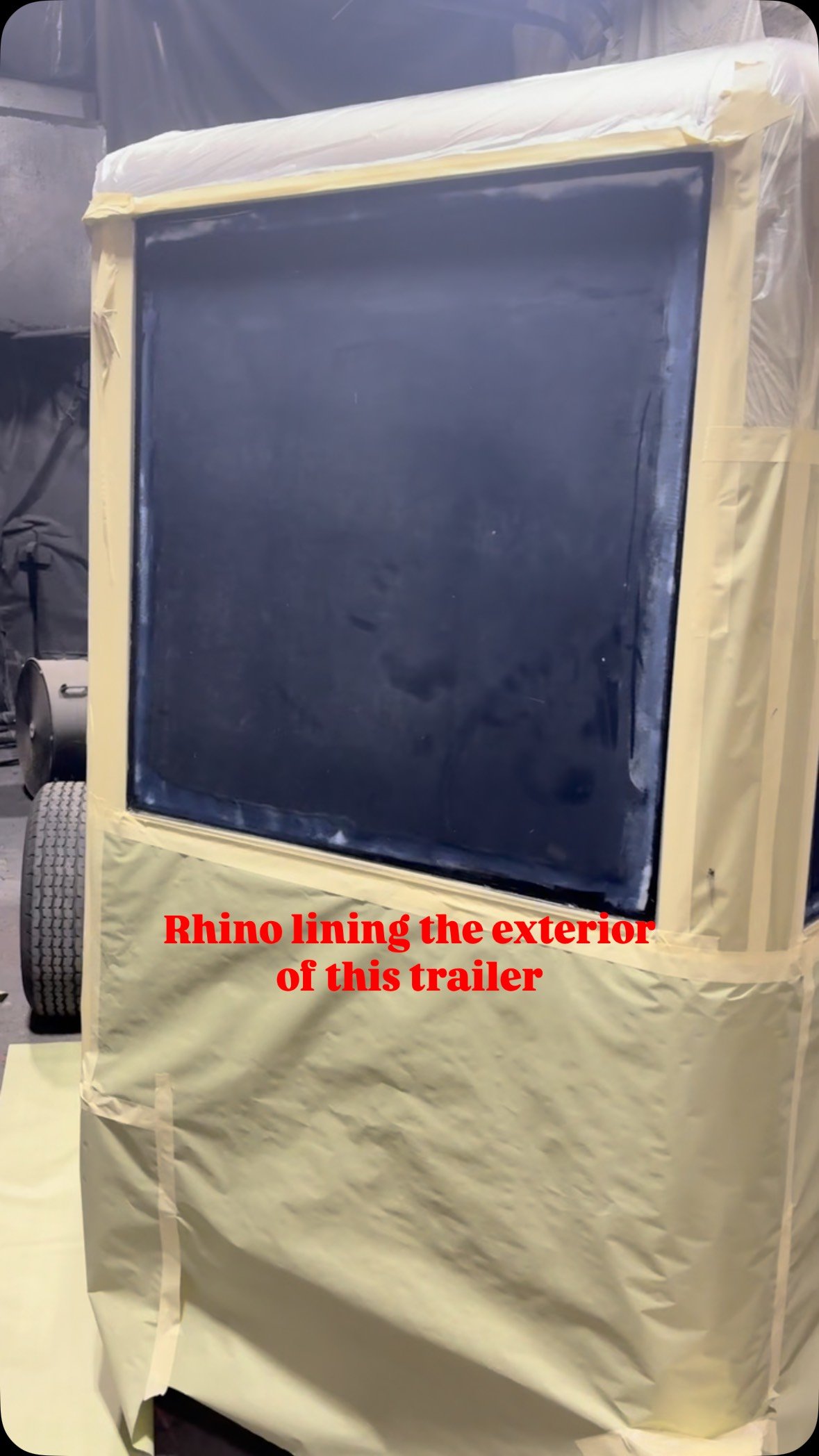 We’ve said it once and we’ll say it again, Rhino Linings isn’t just for truck beds! Rhino Linings is well known for its durability. The owners of this trailer wanted to protect the exterior of their trailer and give it some added lo