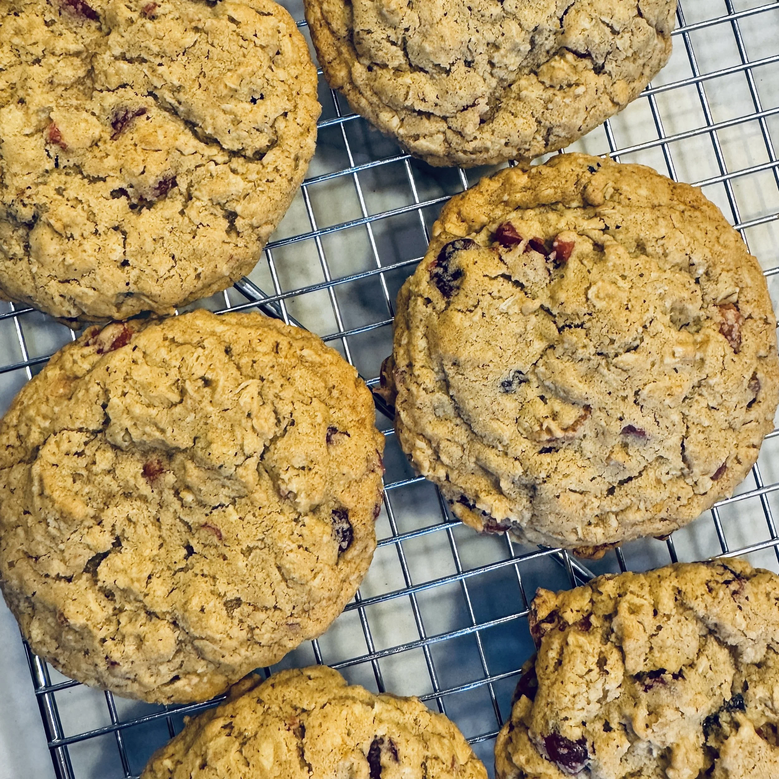 Citrus Cranberry Oatmeal Cookies