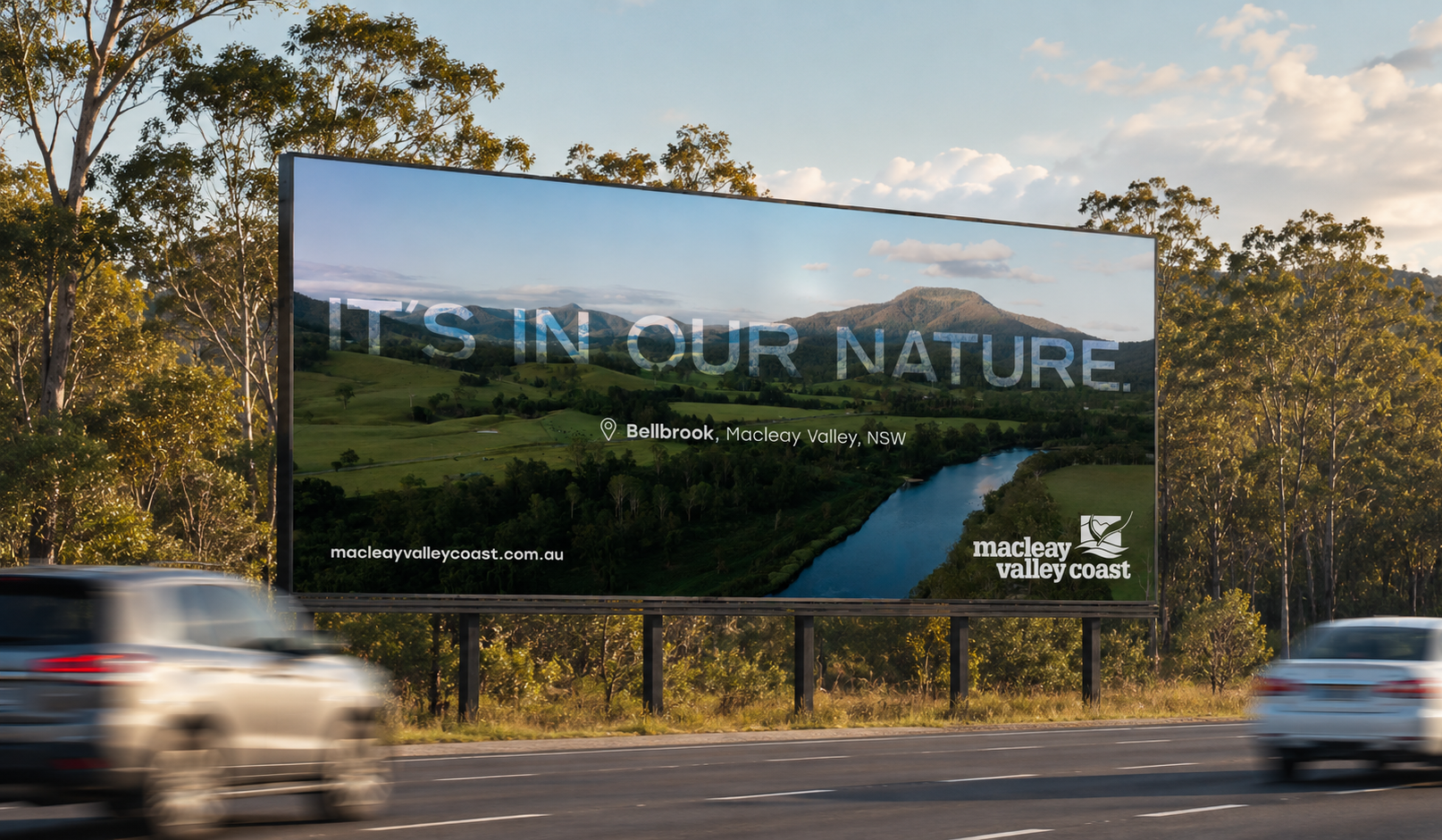 Macleay Valley Coast Billboard Design - Kempsey, Tourism marketing, billboard design, destination brand