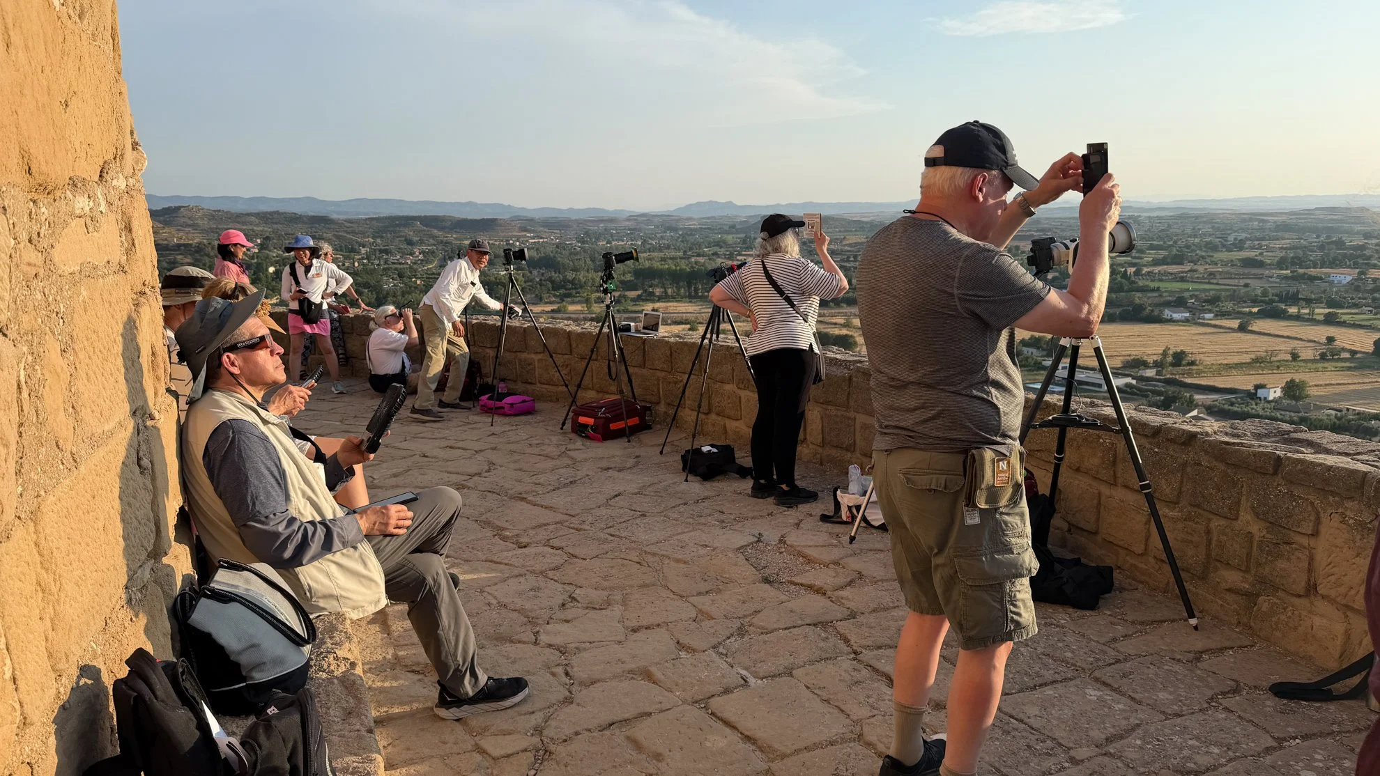 Terrace at Parador de Alcañiz.