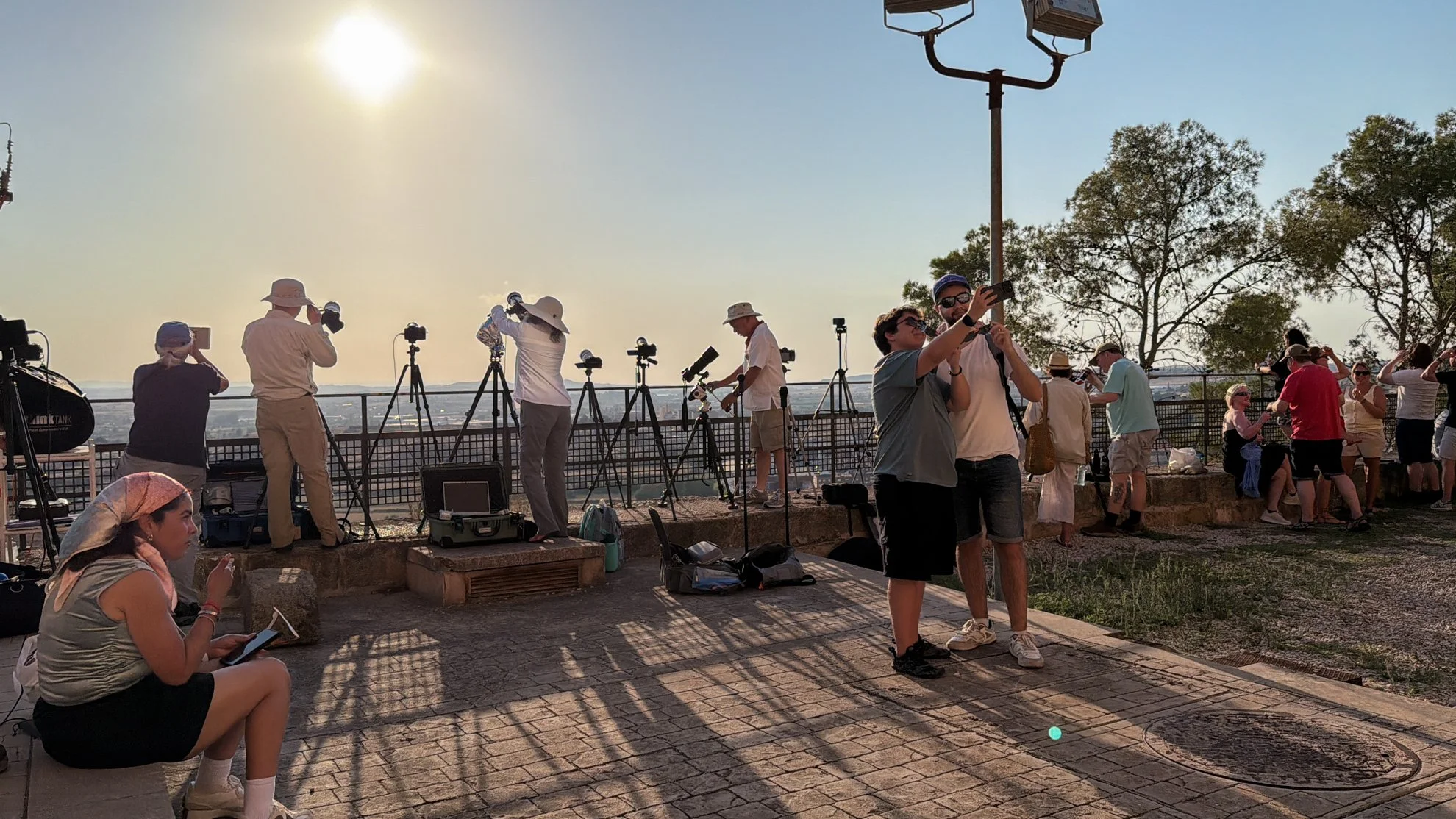 Observing deck at Parador de Alcañiz.