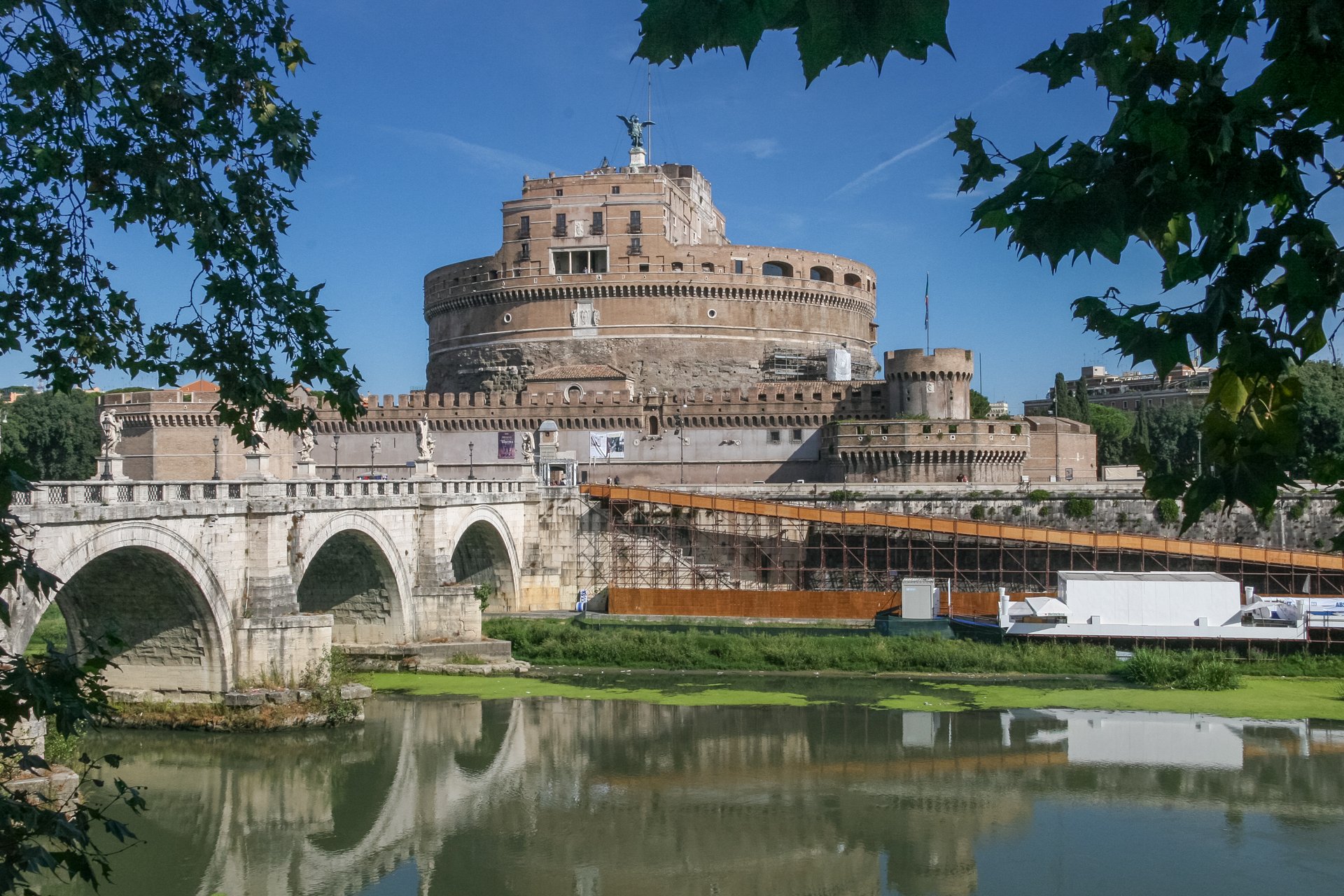 The Castel Sant' Angelo in Rome.