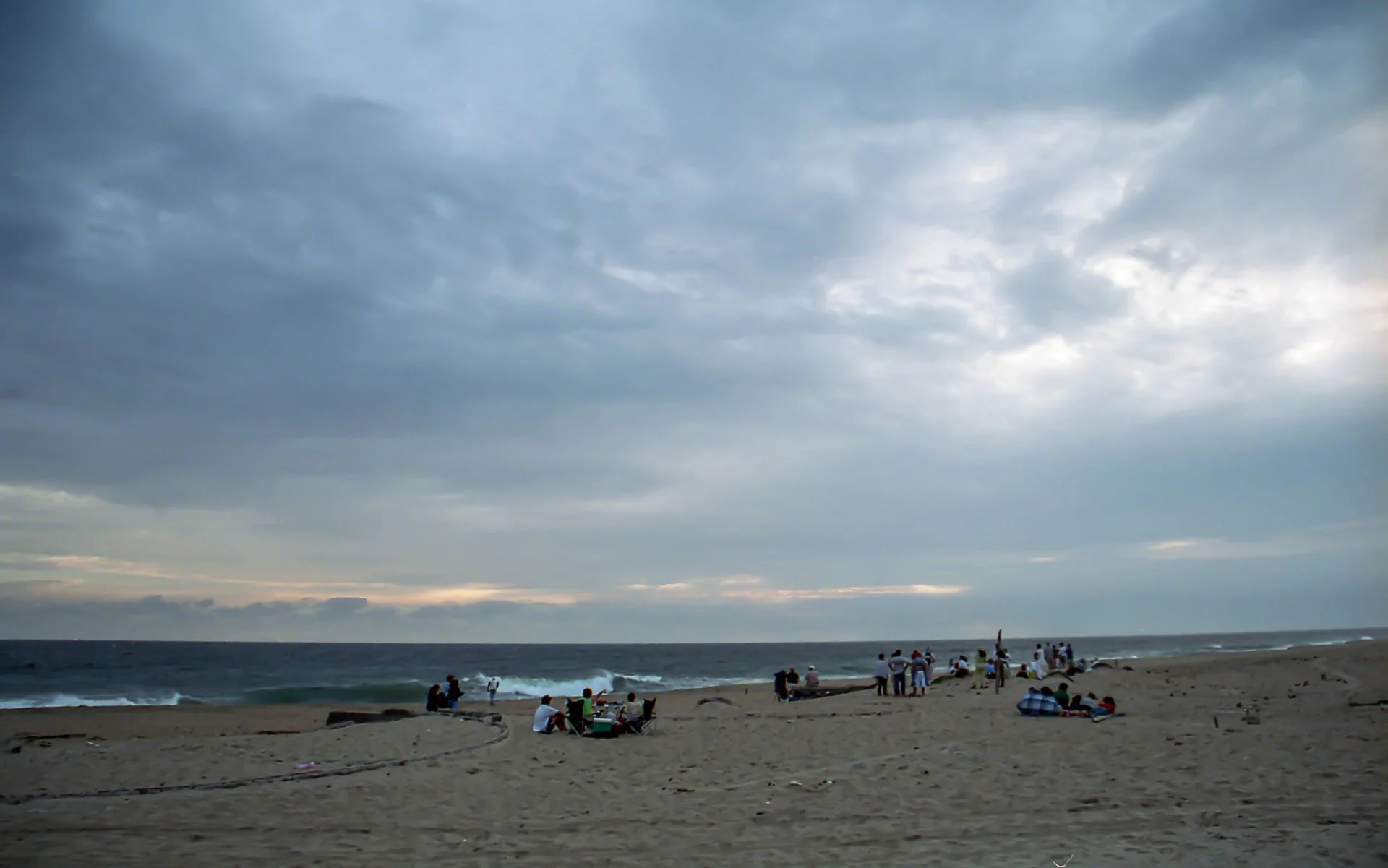We were looking directly into Tropical Storm Boris.