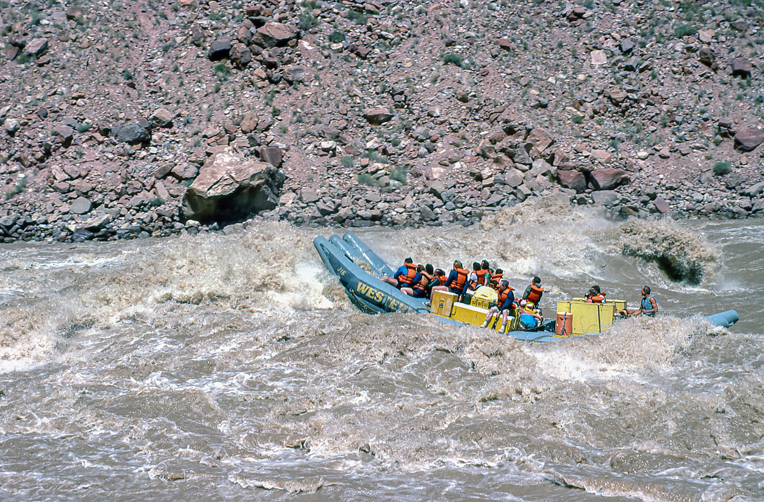 River rafting on the Colorado River.