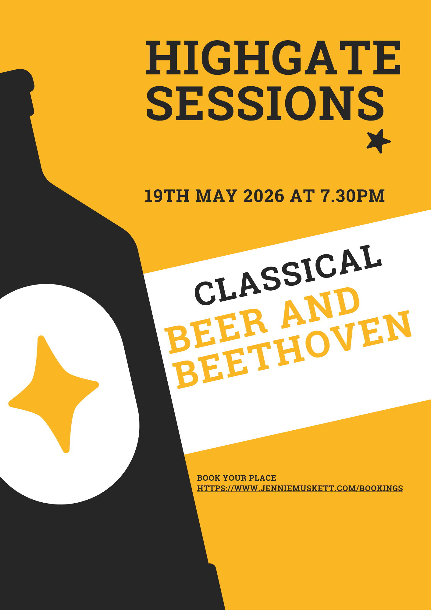 Beer & Beethoven - May 19th at 7.30pm