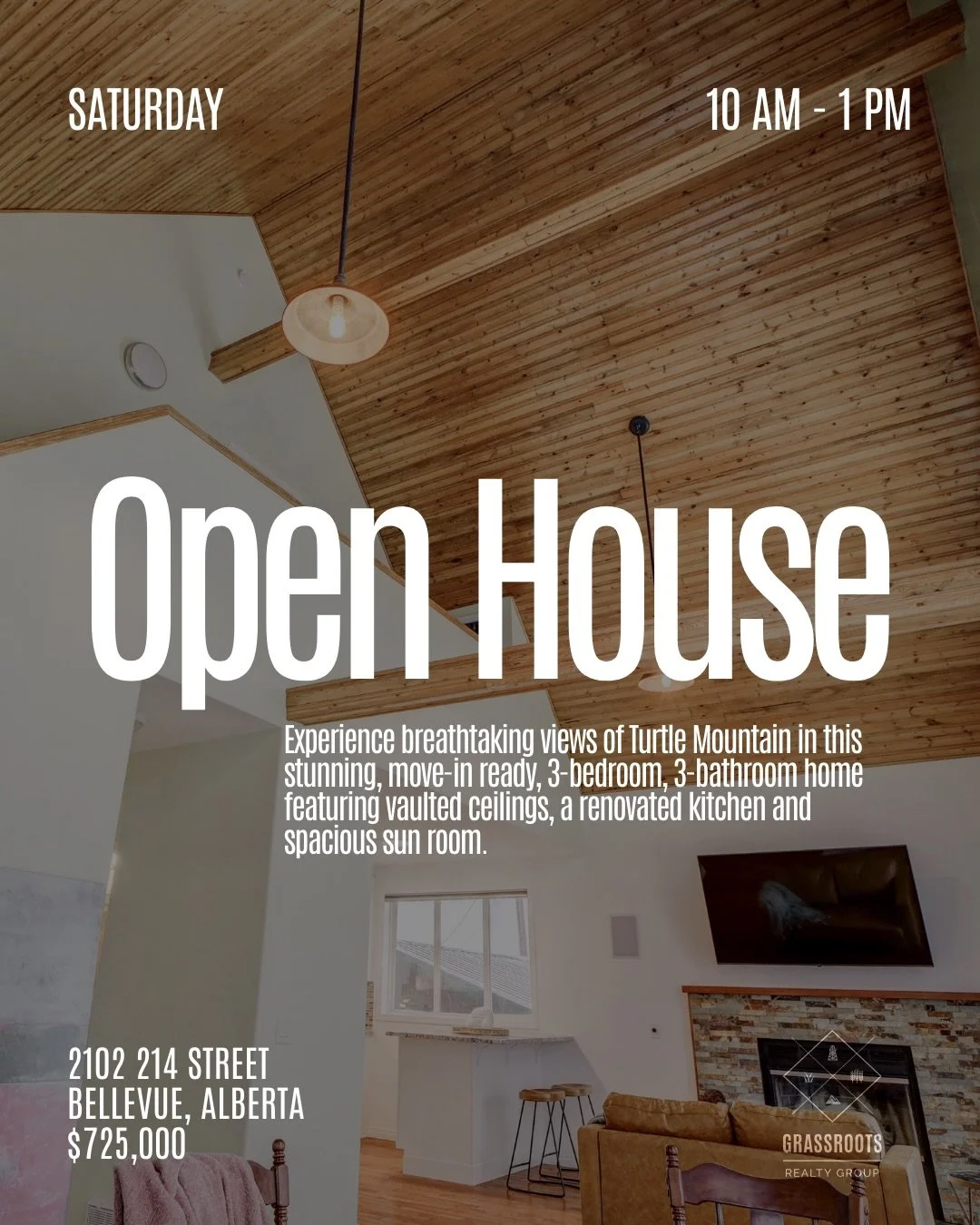 🔔 OPEN HOUSE - JANUARY 31 🏡
&nbsp;
Come visit us on January 31, from 10 am - 1 pm, to view this stunning, move-in-ready home in Bellevue. Enjoy a hot drink and a sweet treat as you take in the views from Turtle Mountain and the surrounding areas (s