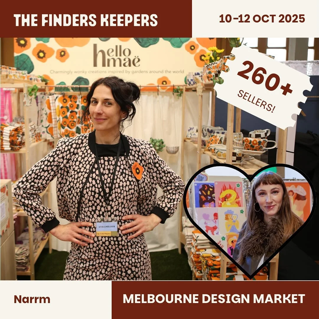 Bump in @thefinderskeepersmarket is in 2 weeks!! 😬 

I am so excited for multiple reasons, like new product lines &amp; new ceramics but also&hellip;.. BECAUSE I will be sharing my stall with my buddy @emmawintondesign !! 

We met last year at our v