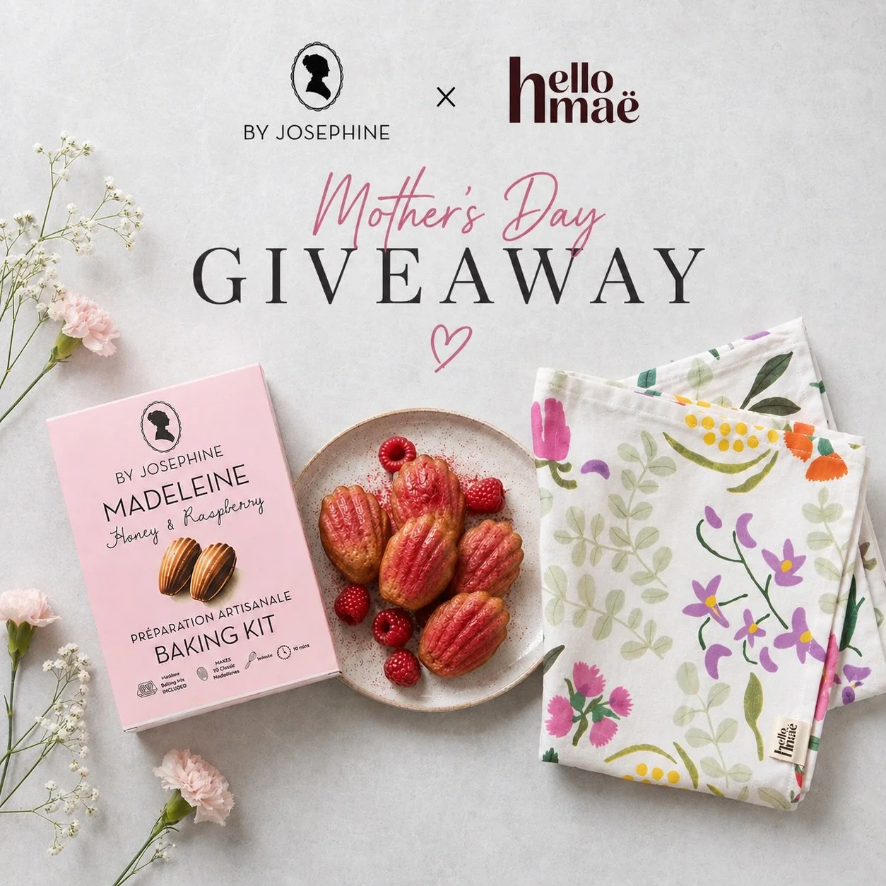 🌷MOTHER&rsquo;S DAY GIVEAWAY 🌷

We&rsquo;ve teamed up with @by_josephine to gift one lucky winner something sweet ♡

Win a Madeleine Baking Kit + an Australian Native Flowers Tea Towel, the perfect little duo for a cosy moment at home.

To enter:
♡