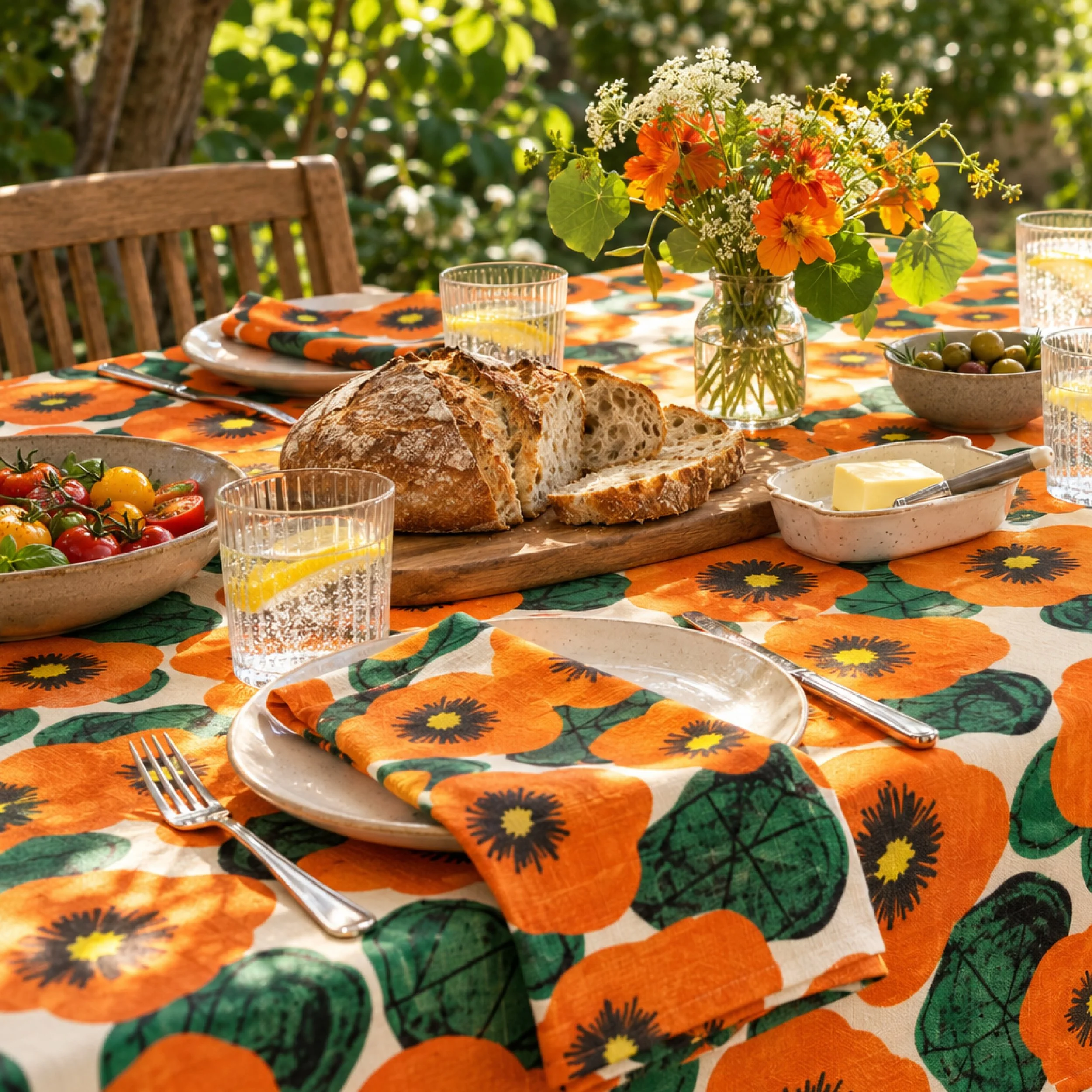A little sunshine for your table 🌼

Our tablecloths and matching napkins are now on sale as I make room for what&rsquo;s coming next.

Designed from my original hand-painted artwork and printed here in Melbourne, they&rsquo;re made for summer lunche