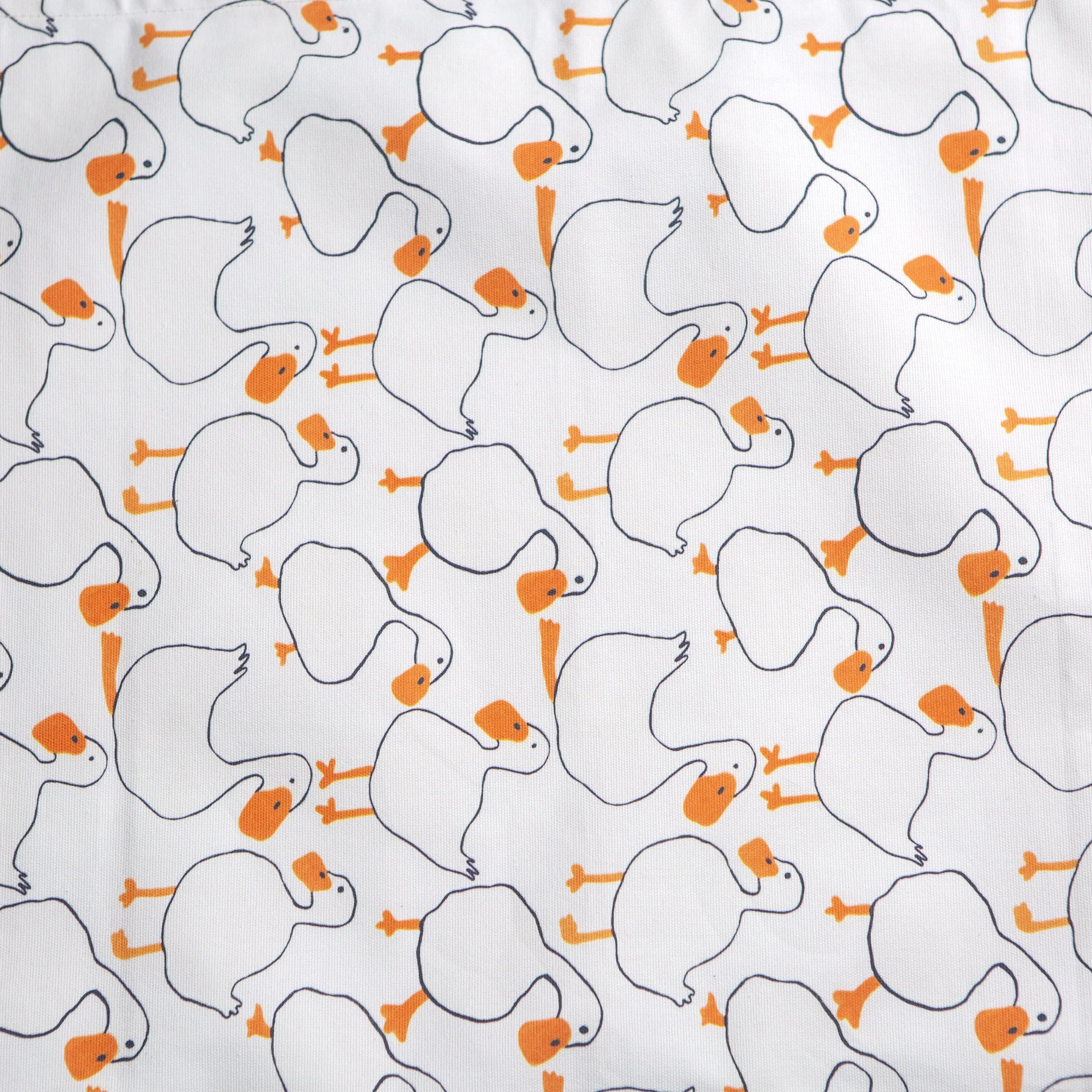 Cotton tea towel featuring a hand-drawn duck print by hellomaë. digitally printed and made in melbourne (Copy)