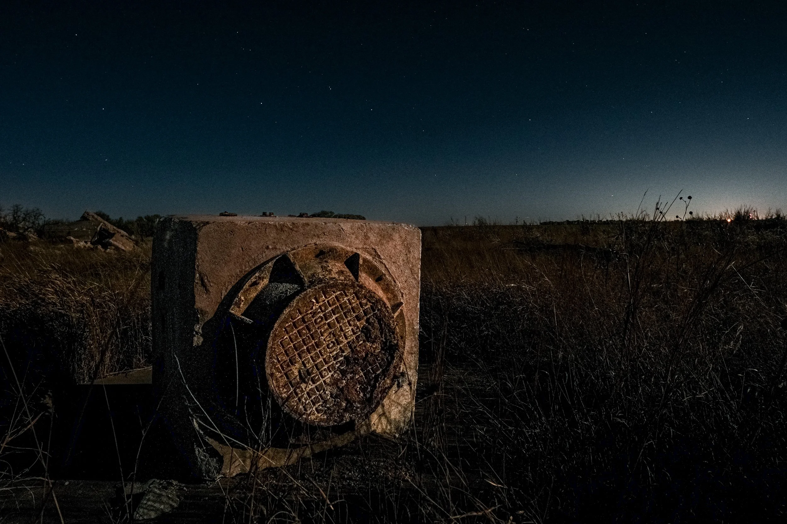 The Remains of a Titan II ICBM Launch Site, shot only with the light of November's Full Moon- Known as the "Beaver Moon."