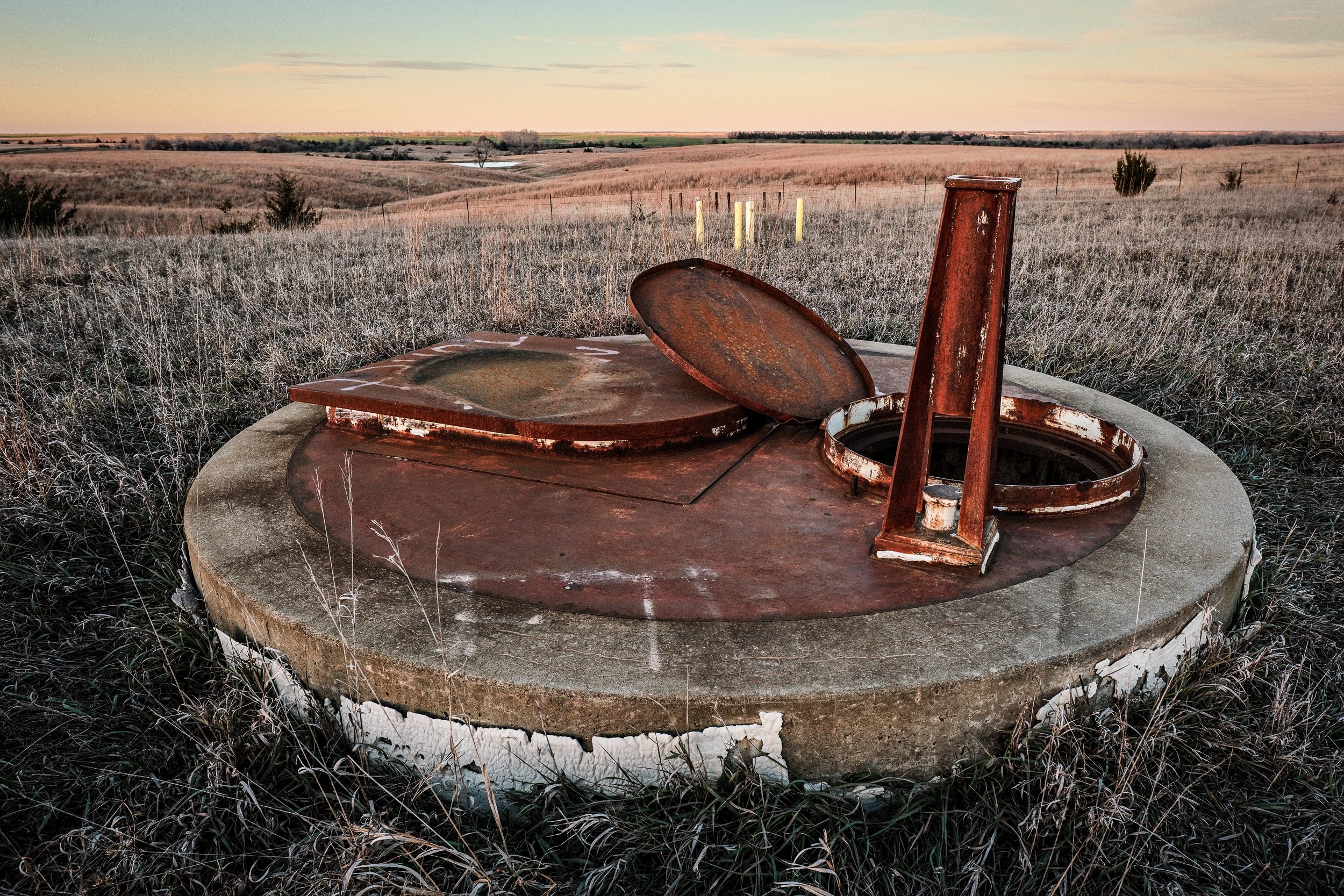 Open Hatch Leading to an Abandoned Atlas F ICBM Silo.