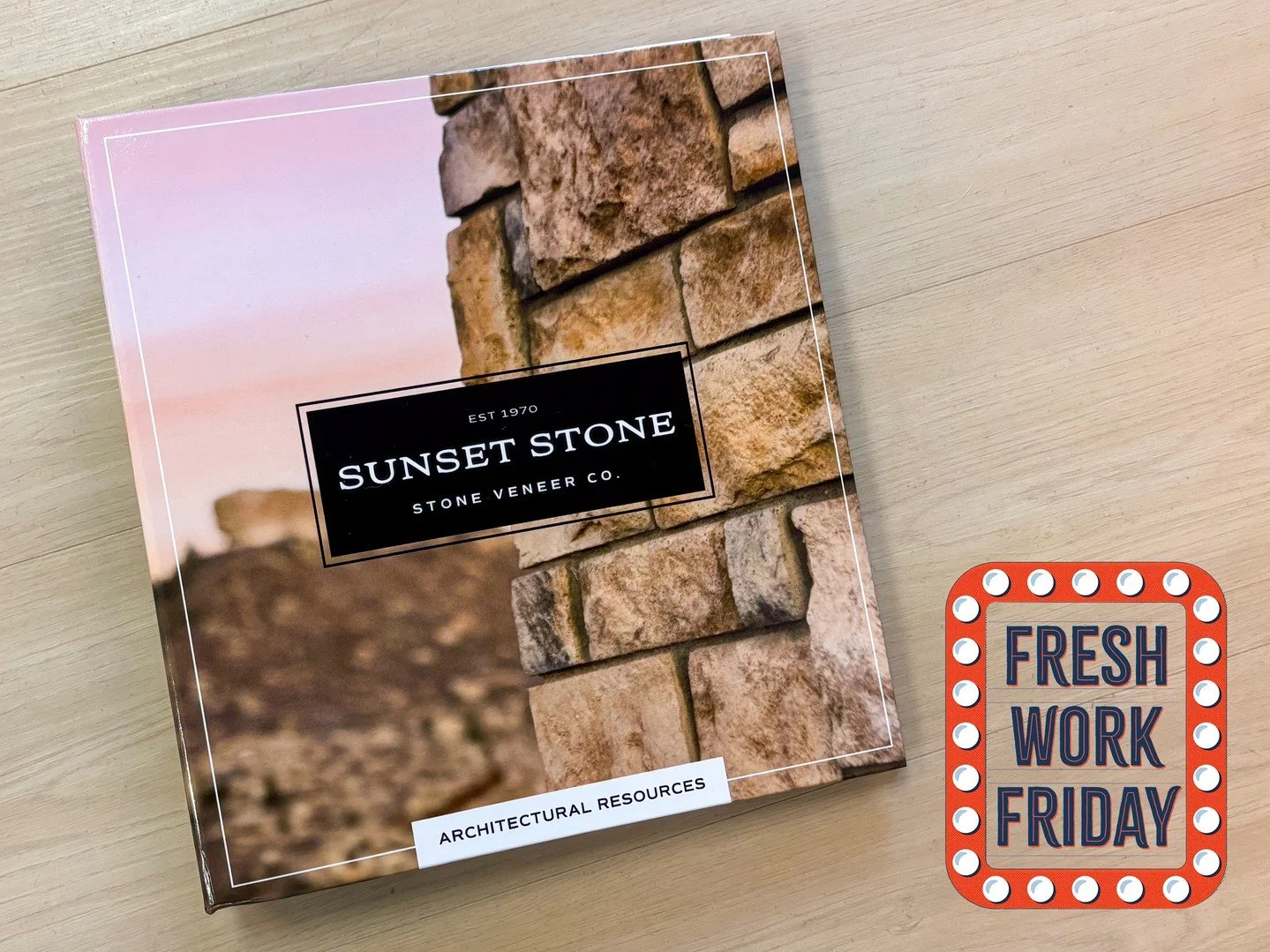 For those about to rock... straight out of Castle Rock, Colorado&mdash;Sunset Stone's new Architectural Binder just dropped.

Designed and produced by Ostrom Creative, it&rsquo;s a mountain of manufactured stone veneer inspiration packed into one sle