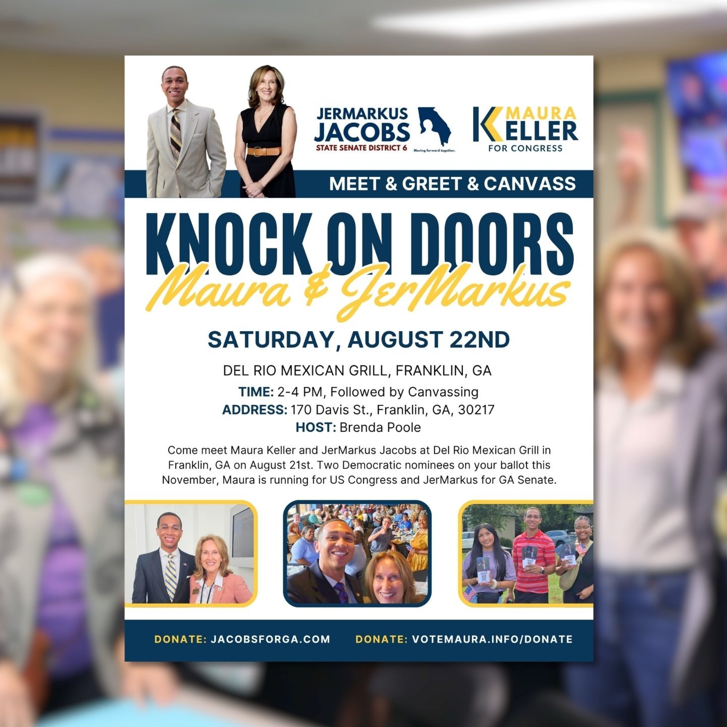 Meet and Greet and Canvassing w/JerMarkus Jacobs