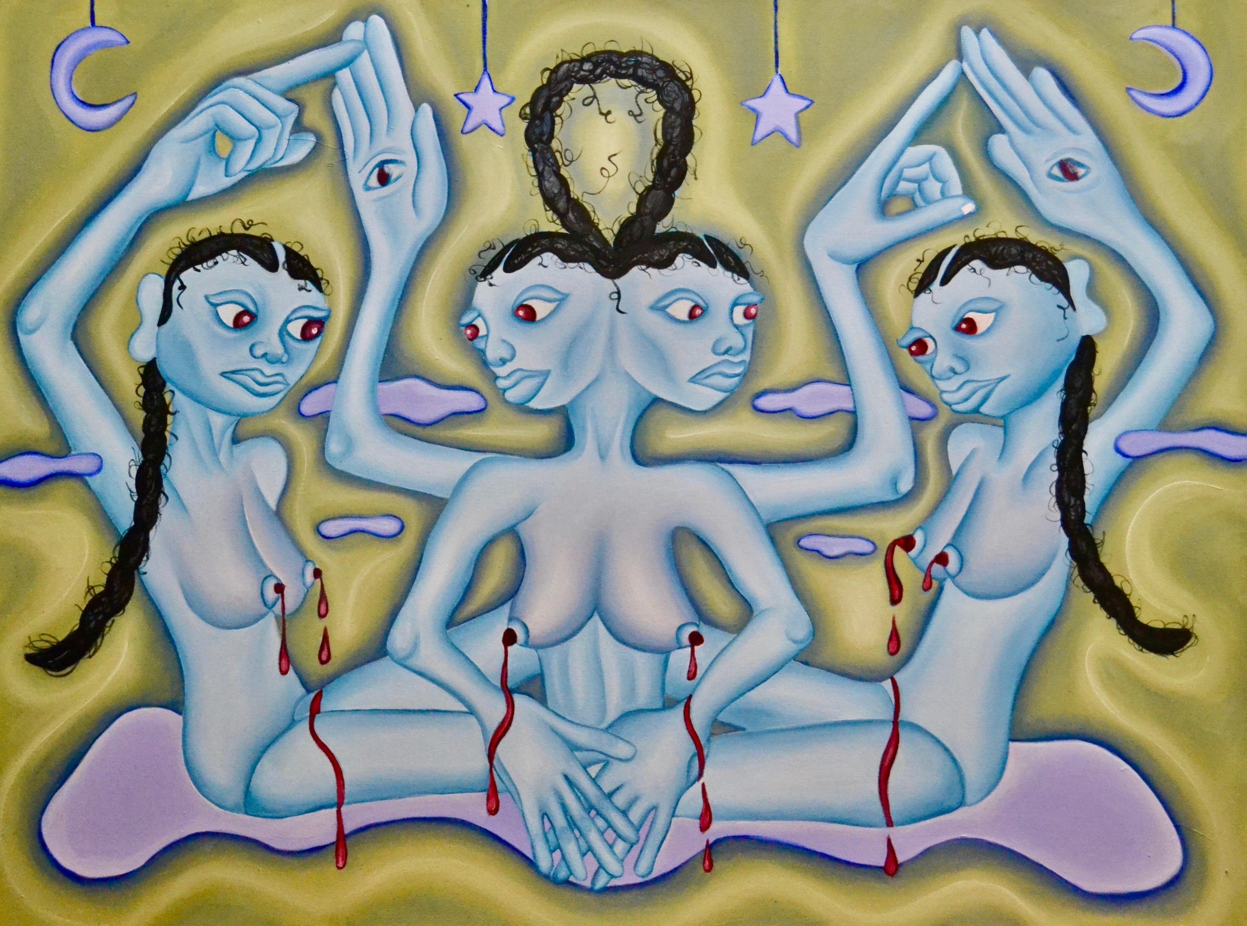 Fortune Teller (2021), oil on canvas. 30" x 40".