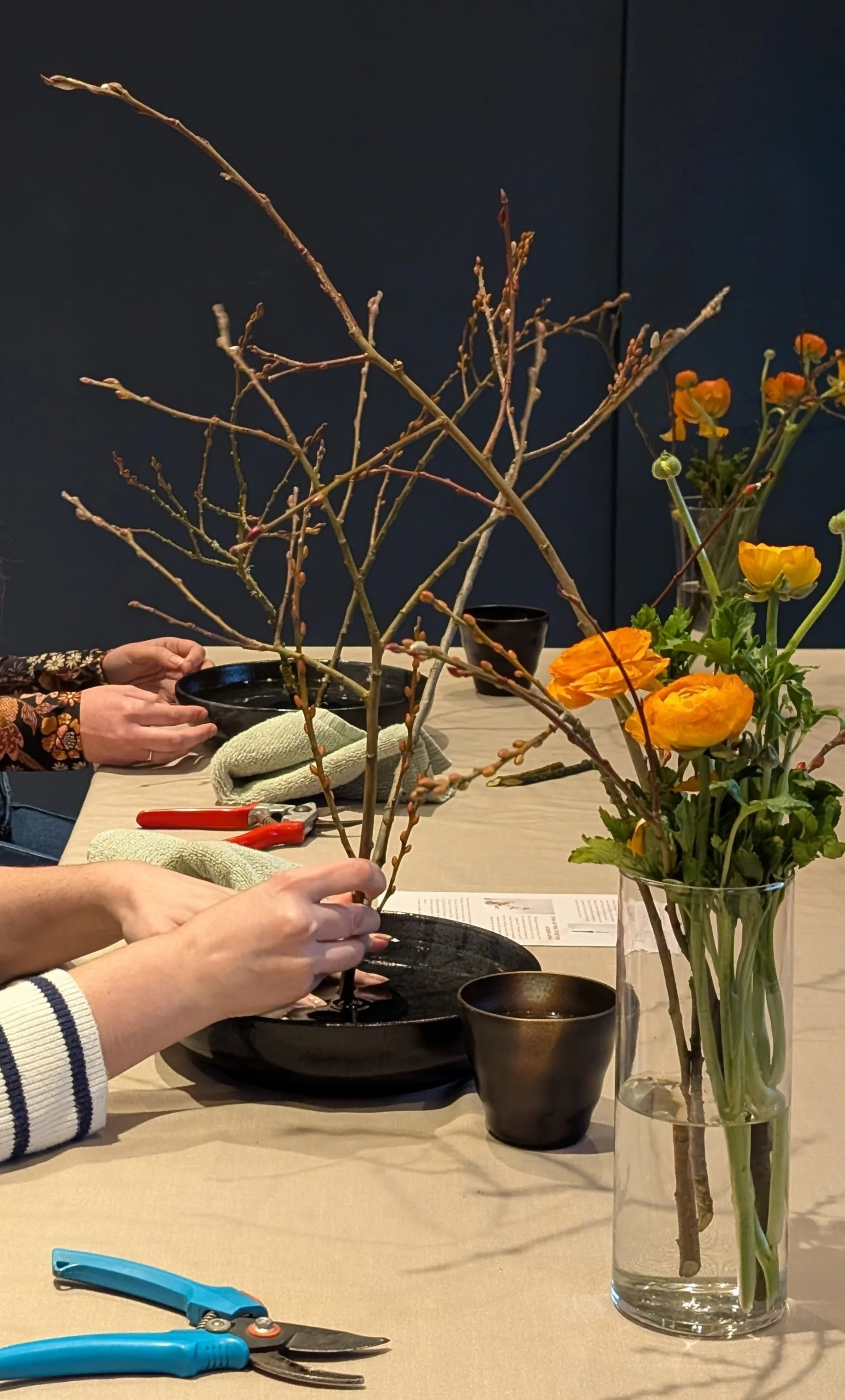 Ikebana group lesson