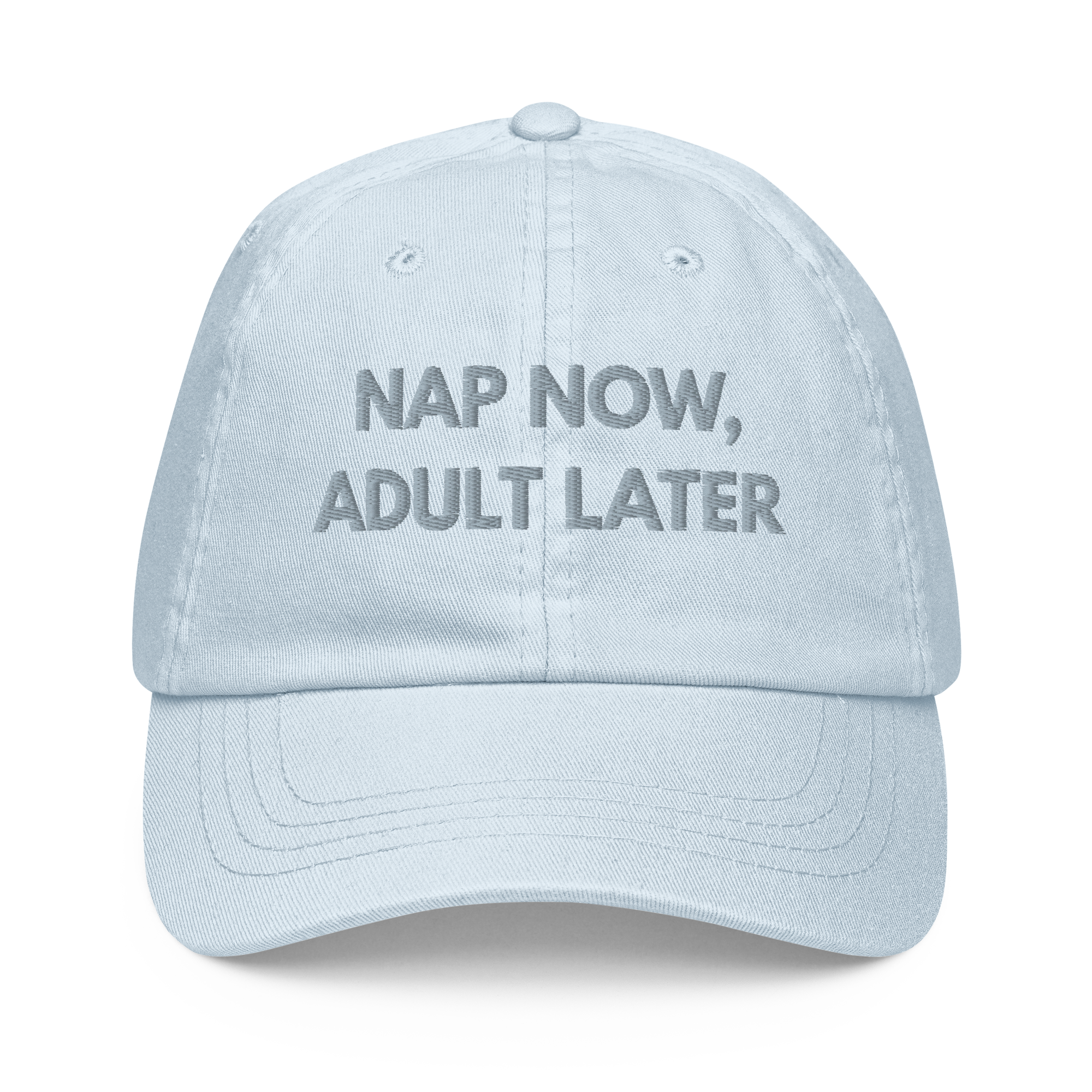 Nap Now Embroidered Pastel baseball hat