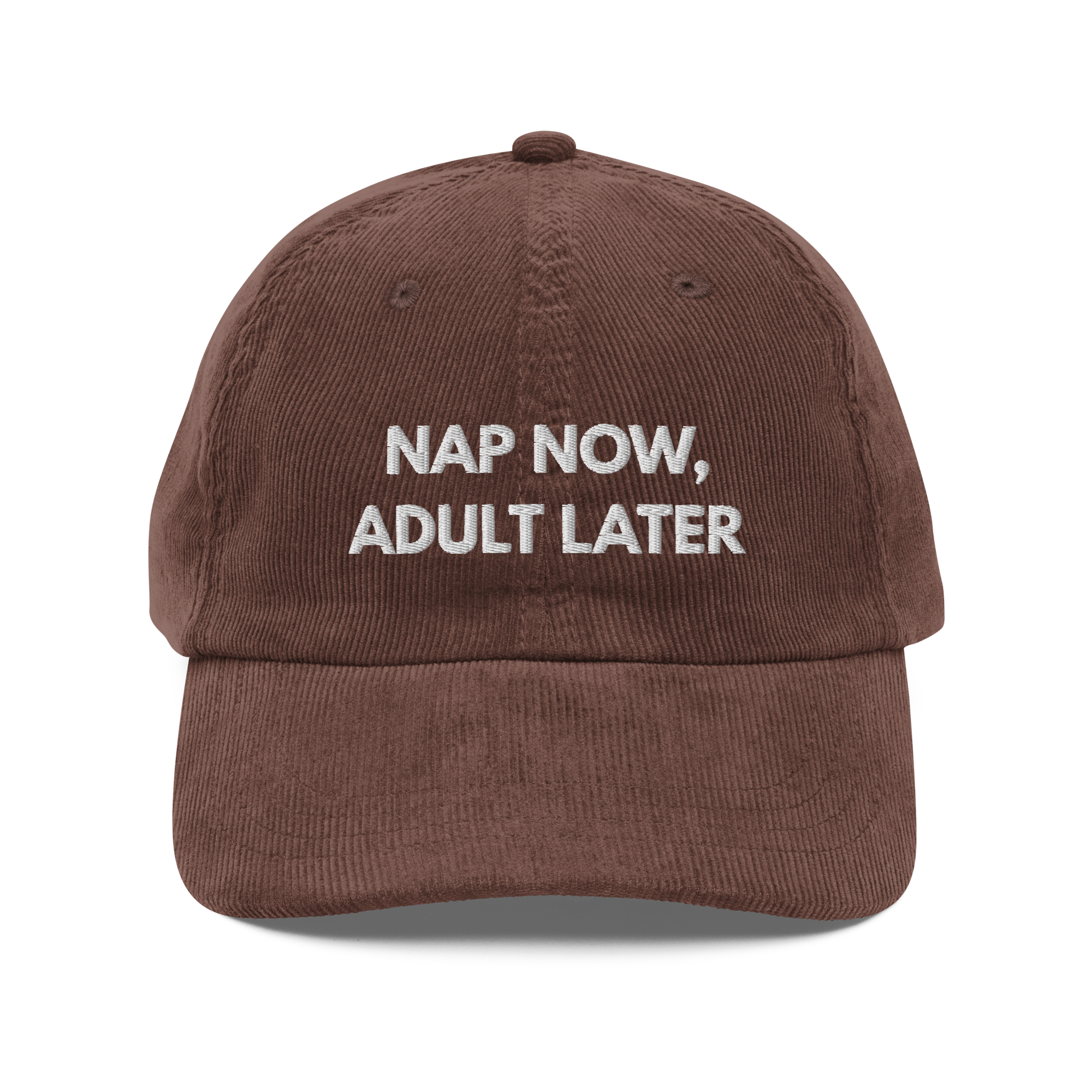 vintage-corduroy-cap-brown-front-689d7555315f7.png