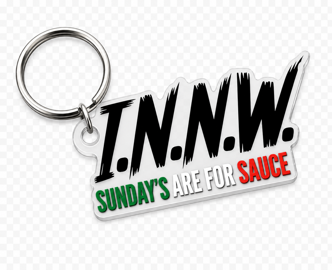 I.N.N.W. “Sunday’s Are For Sauce” Keychain
